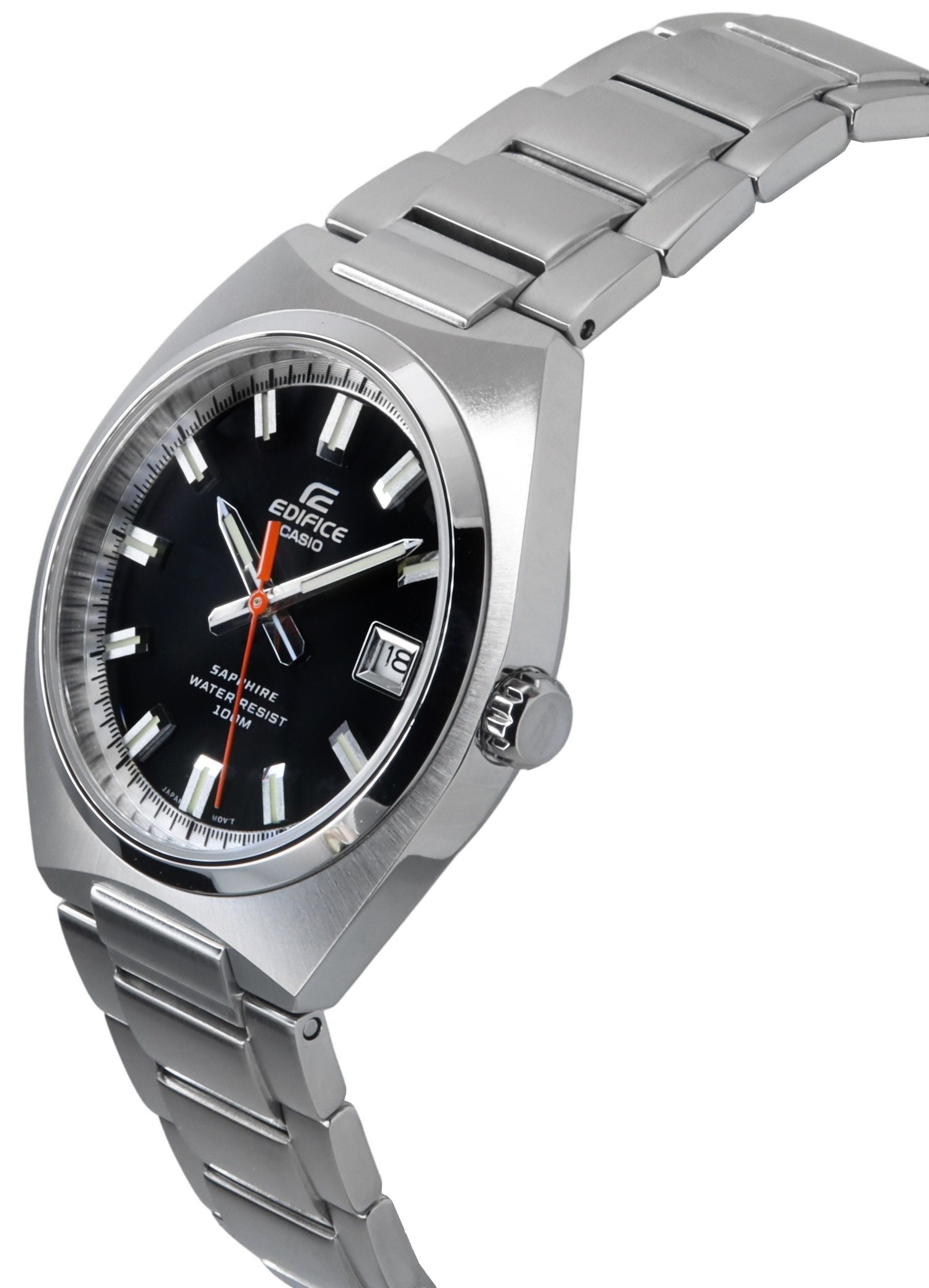 Casio Edifice Analog Stainless Steel Black Dial Quartz EFB - 109D - 1AV 100M Men's Watch - Prestige Stones