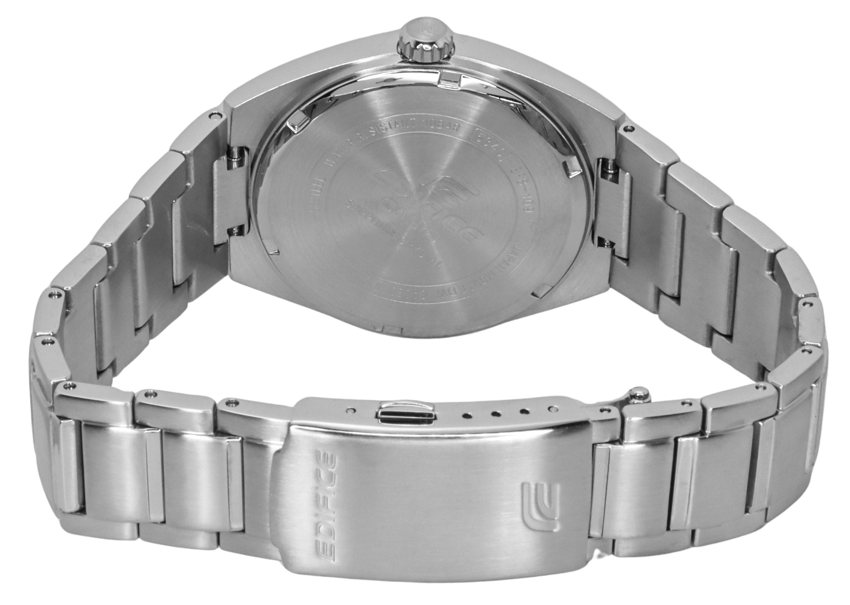 Casio Edifice Analog Stainless Steel Blue Dial Quartz EFB - 109D - 2AV 100M Men's Watch - Prestige Stones