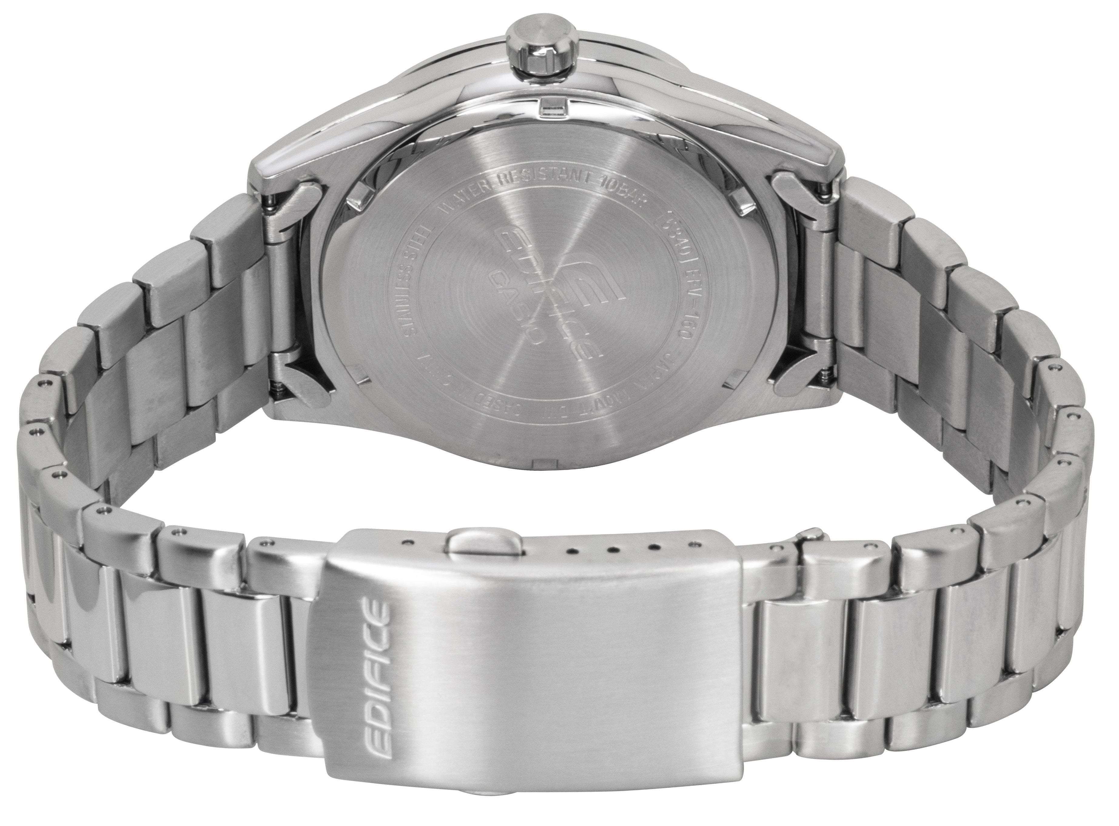 Casio Edifice Analog Stainless Steel Green Dial Quartz EFV - 160D - 3A 100M Men's Watch - Prestige Stones