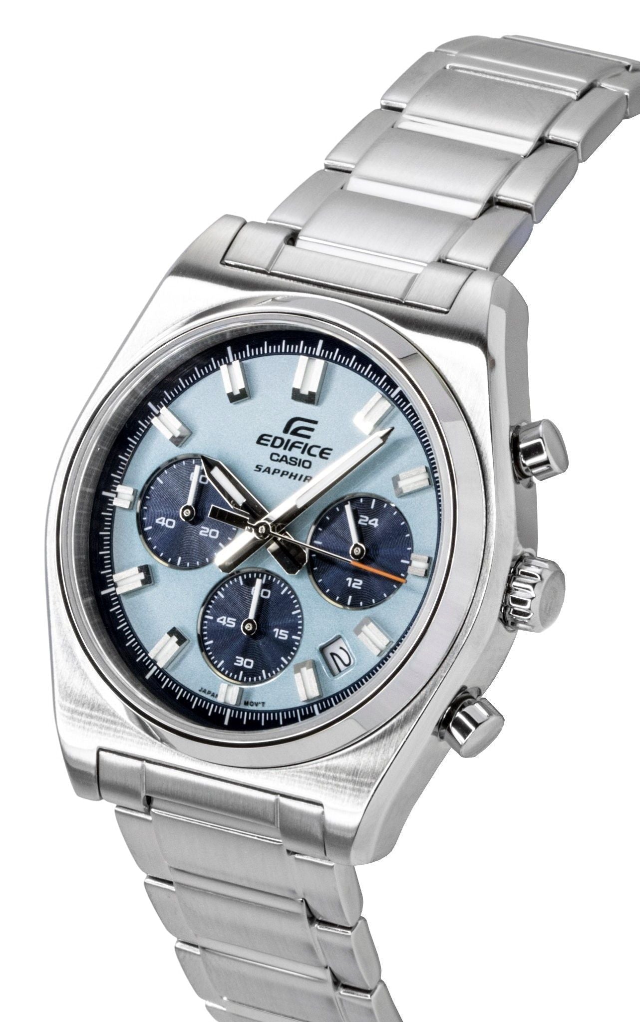 Casio Edifice Analog Standard Chronograph Stainless Steel Blue Dial Quartz EFB - 730D - 2BV 100M Men's Watch - Prestige Stones