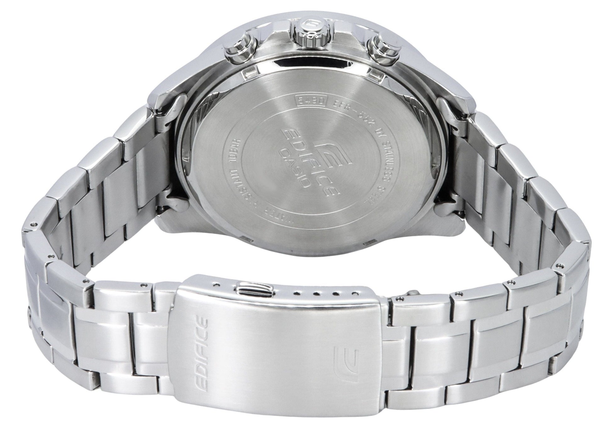 Casio Edifice Analog Standard Chronograph Stainless Steel Blue Dial Quartz EFR - 552D - 2A 100M Men's Watch - Prestige Stones