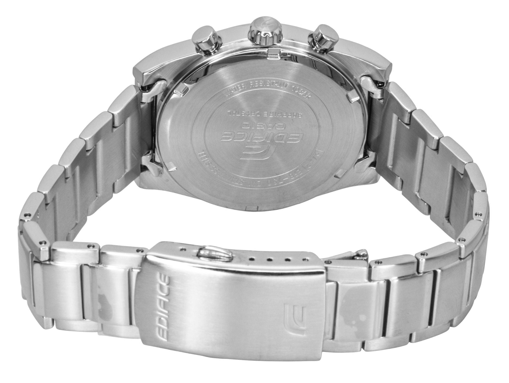 Casio Edifice Analog Standard Chronograph Stainless Steel Green Dial Quartz EFB - 730D - 3AV 100M Men's Watch - Prestige Stones