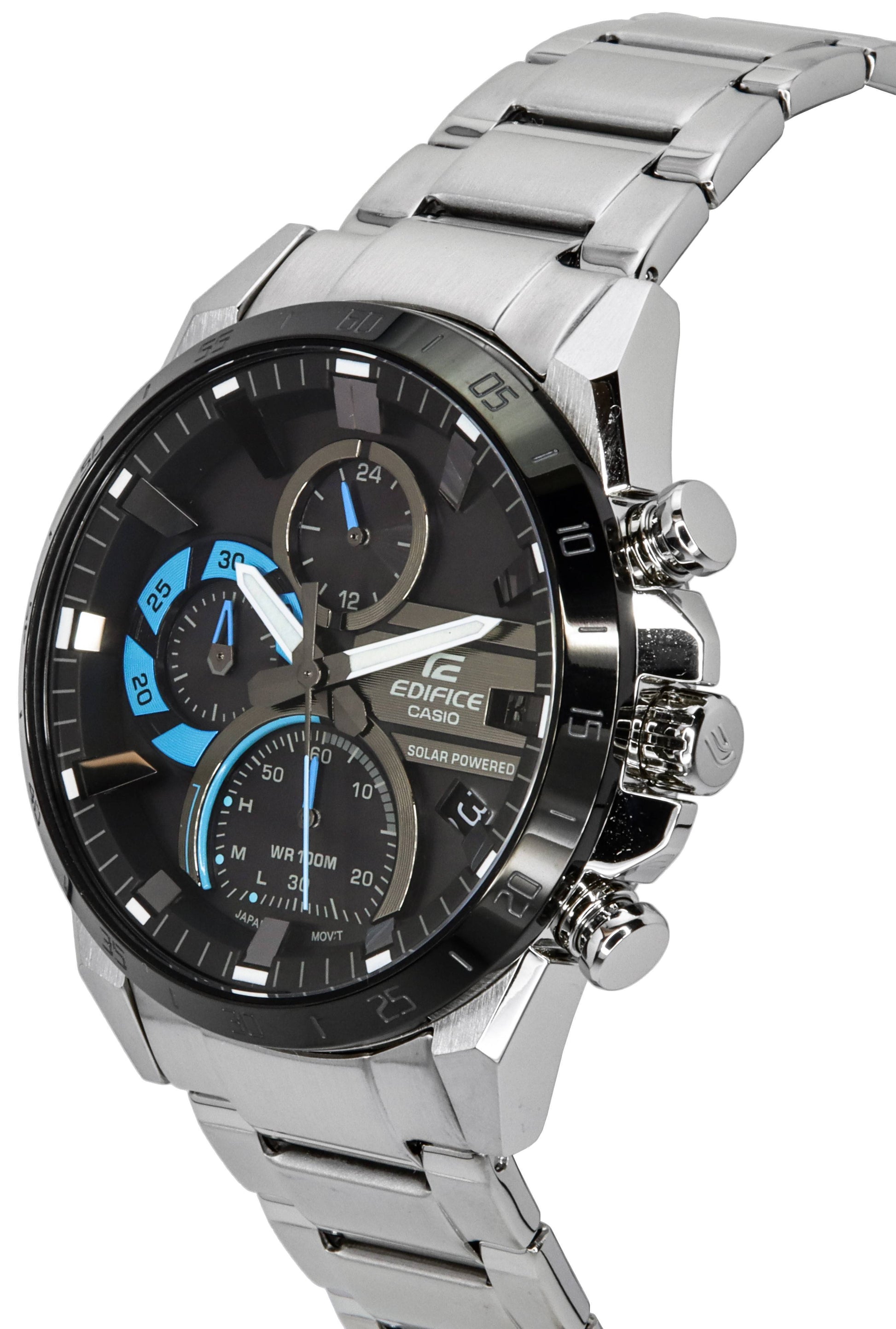 Casio Edifice Chronograph Analog Solar Powered EQS - 940DB - 1B EQS940DB - 1B 100M Men's Watch - Prestige Stones