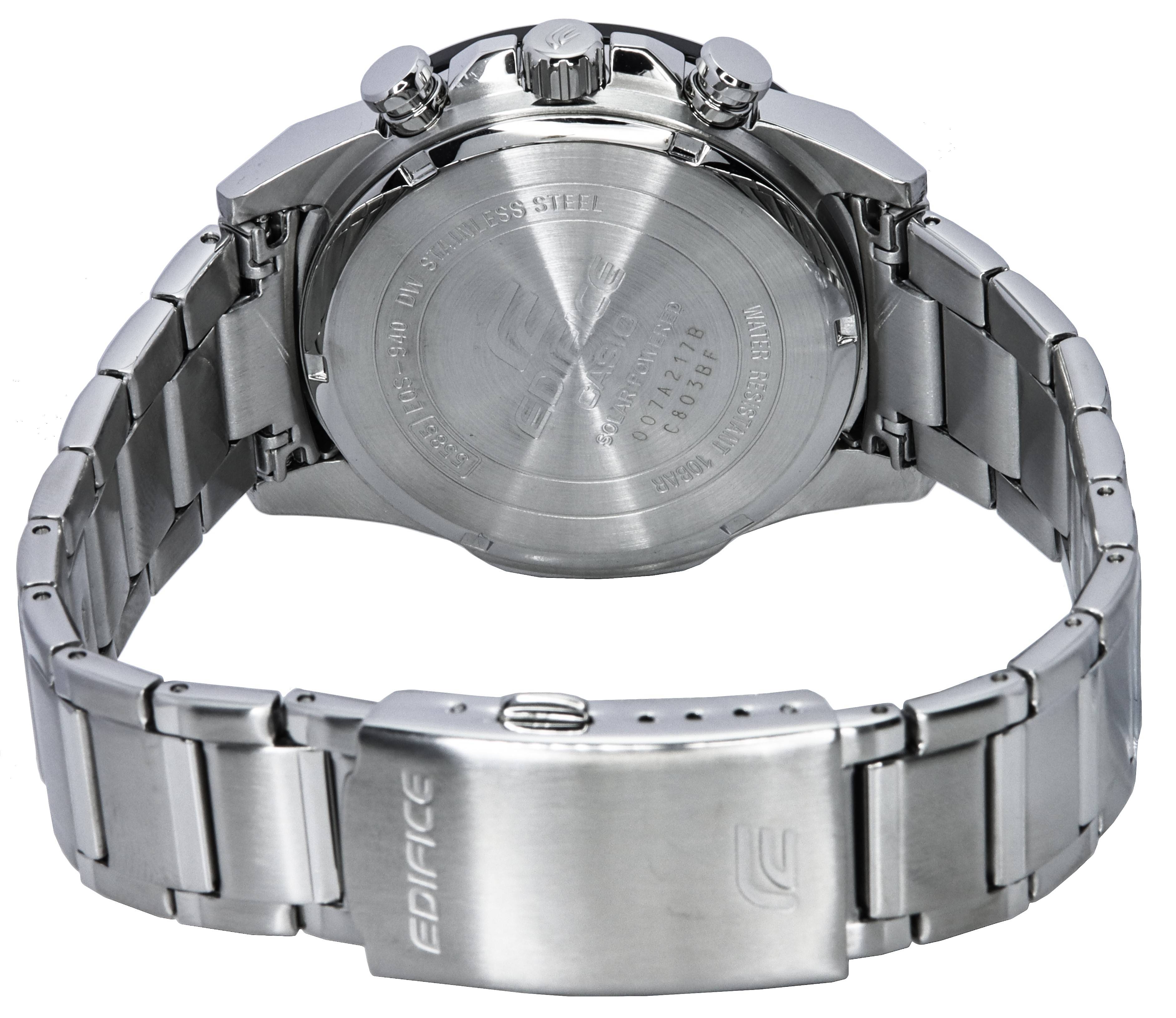 Casio Edifice Chronograph Analog Solar Powered EQS - 940DB - 1B EQS940DB - 1B 100M Men's Watch - Prestige Stones