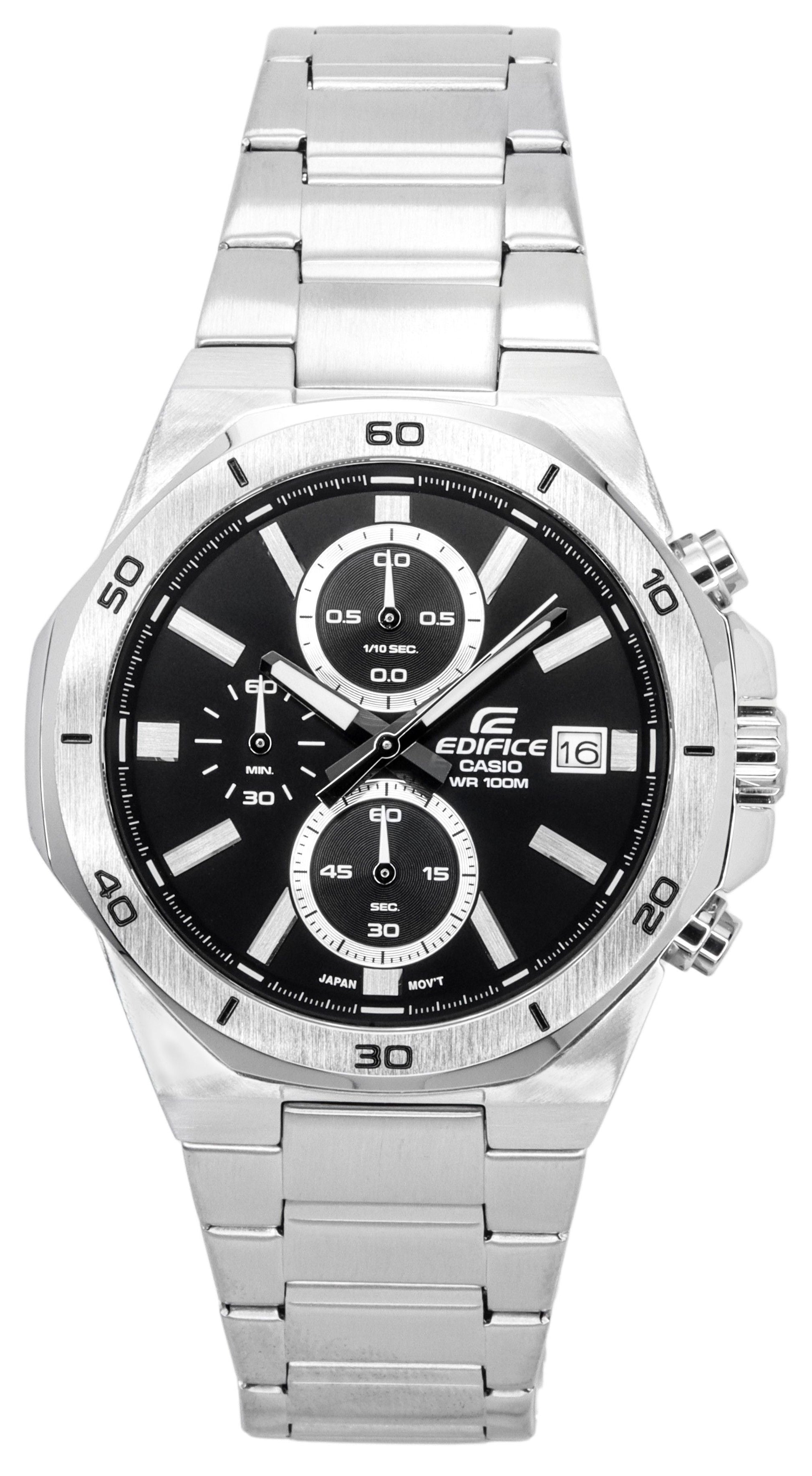 Casio Edifice Classic Standard Chronograph Analog Black Dial Quartz EFV - 640D - 1A 100M Men's Watch - Prestige Stones