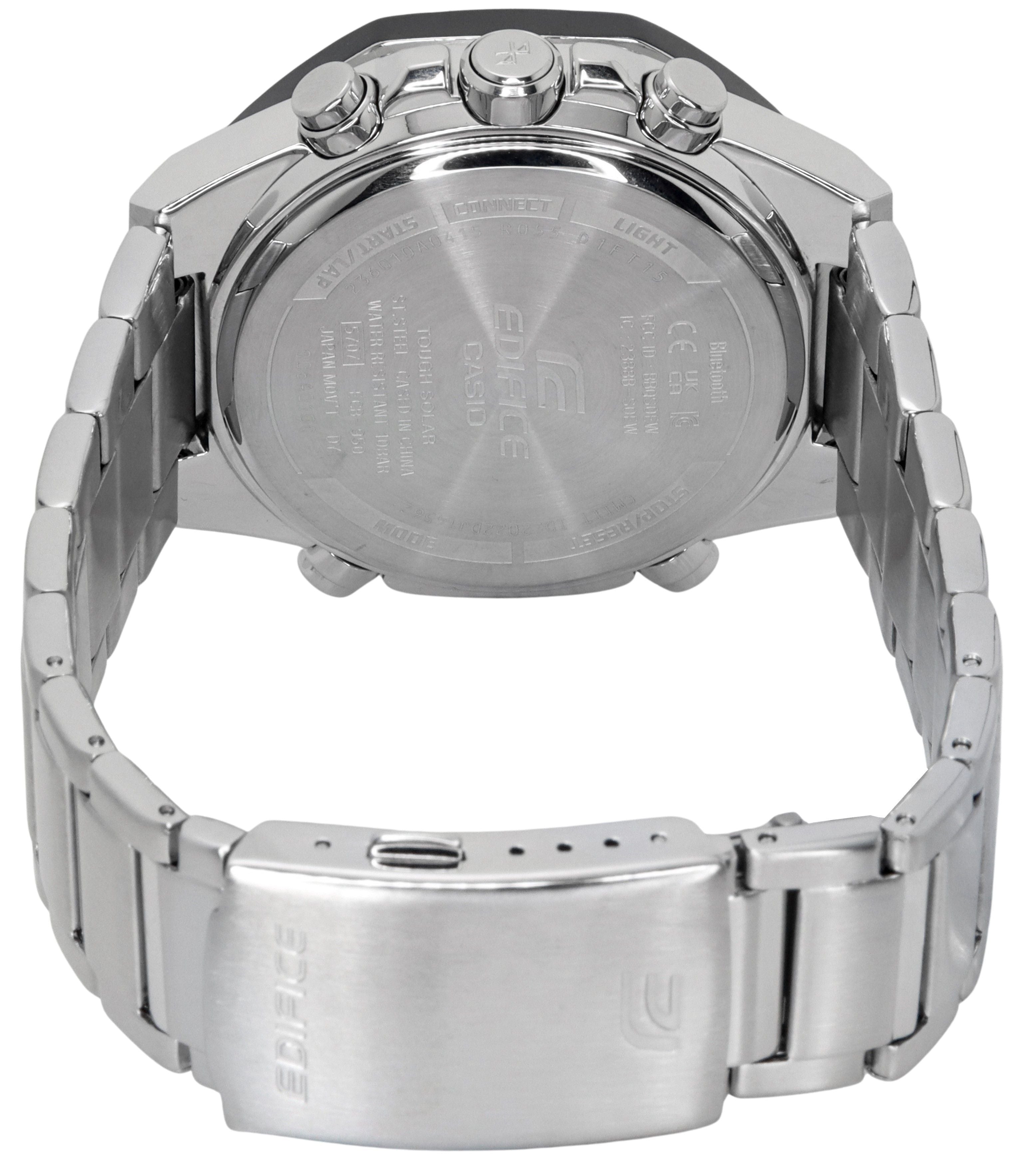 Casio Edifice Mobile Link Analog Digital Grey Dial Solar ECB - 950DB - 1A 100M Men's Watch - Prestige Stones