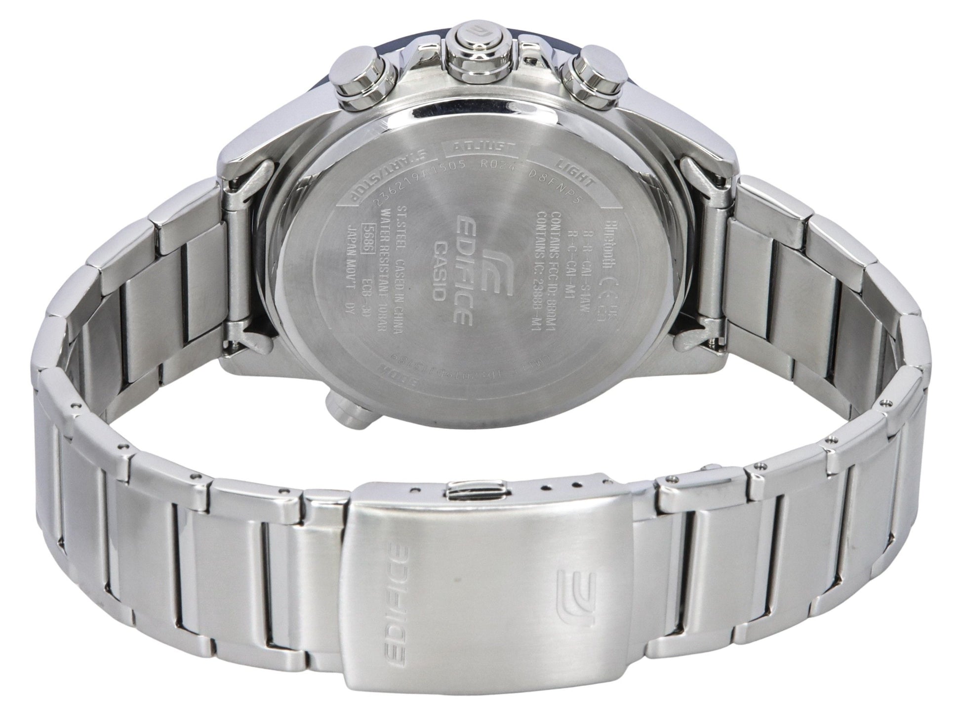 Casio Edifice Smartphone Link Analog Digital Grey Dial Quartz ECB - 30DB - 1A 100M Men's Watch - Prestige Stones