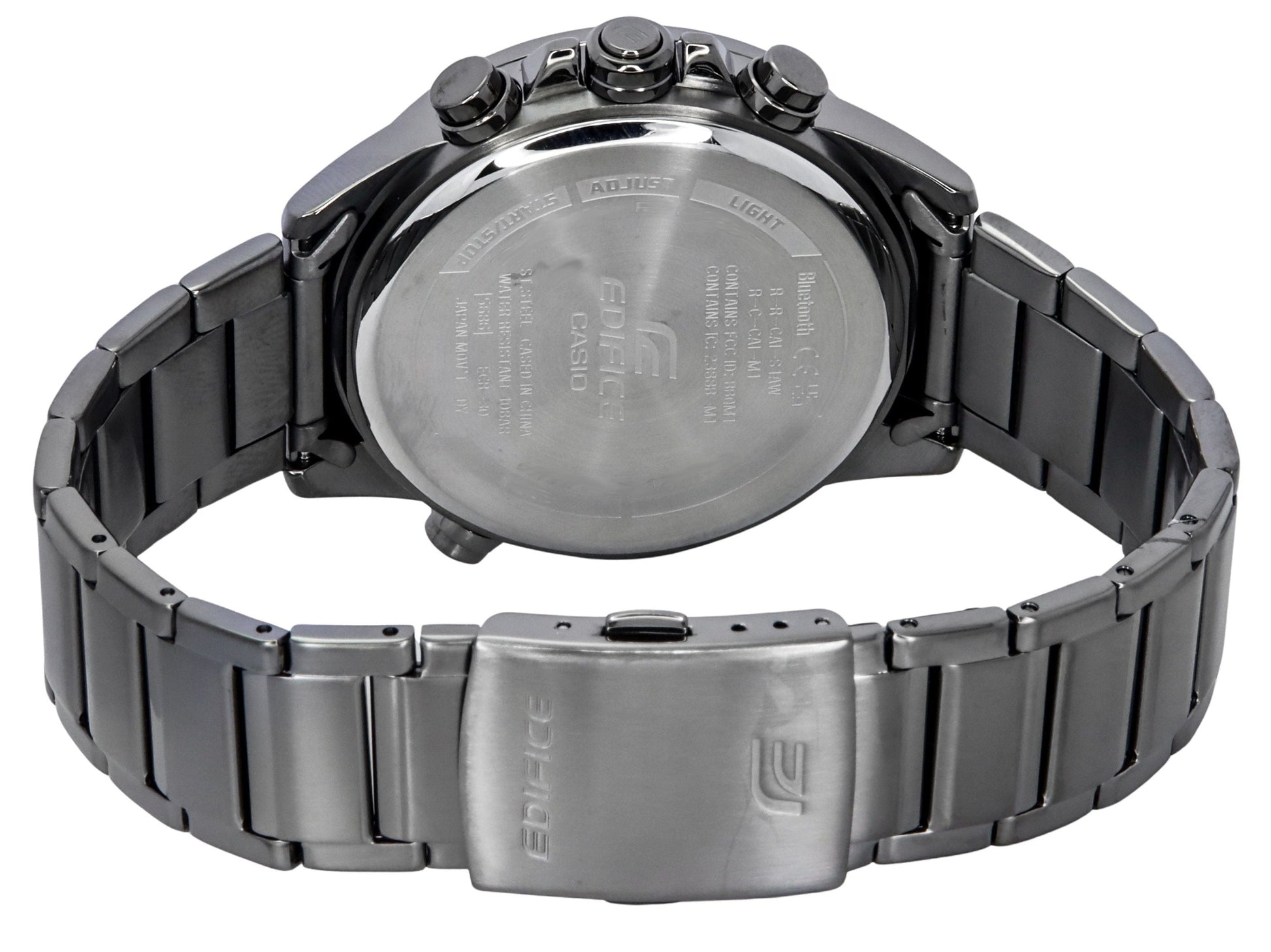 Casio Edifice Smartphone Link Model Bluetooth Analog Digital Grey Dial Quartz ECB - 30DC - 1B 100M Men's Watch - Prestige Stones