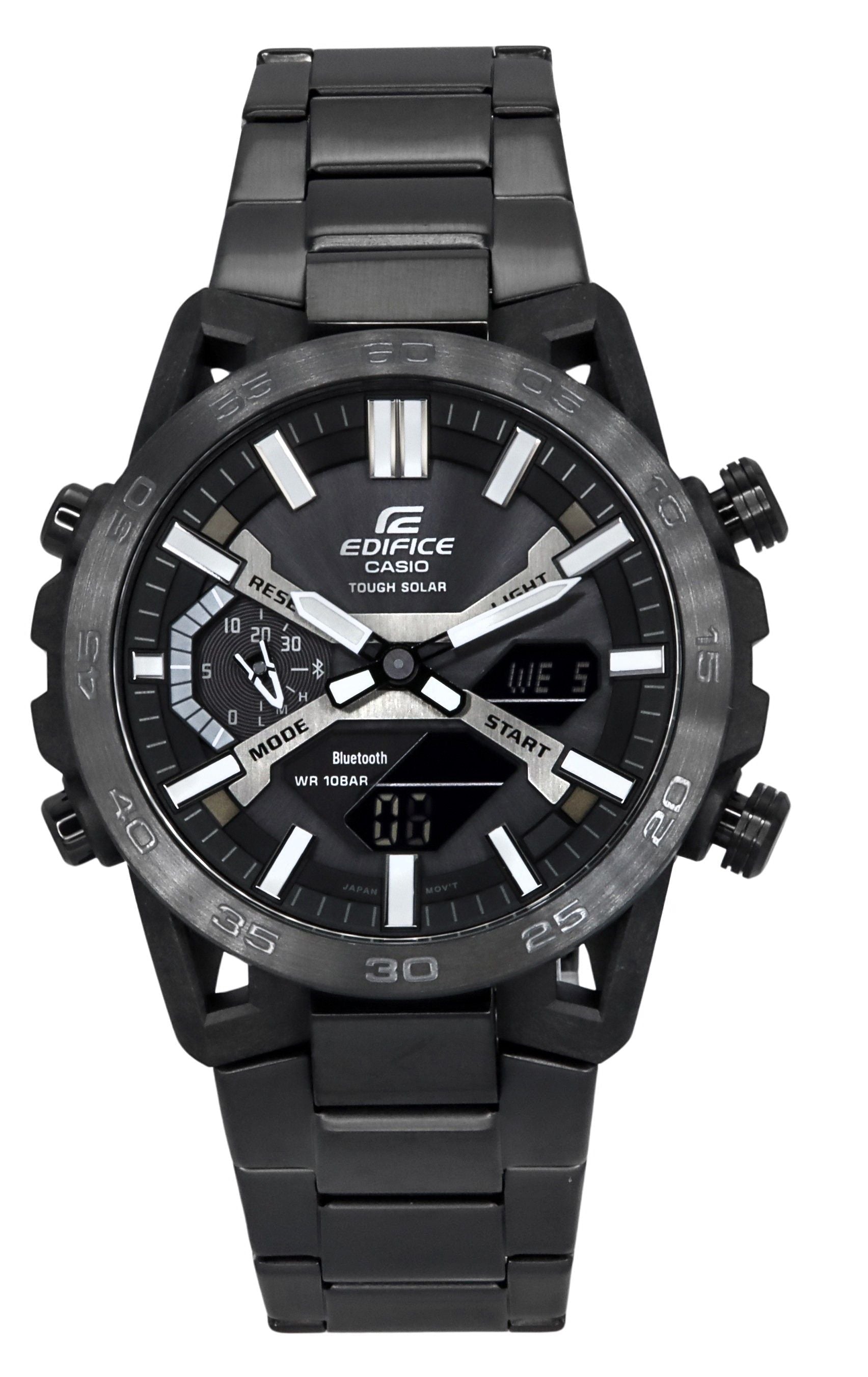 Casio Edifice Sospensione Analog Digital Smartphone Link Tough Solar ECB - 2000DC - 1B 100M Men's Watch - Prestige Stones