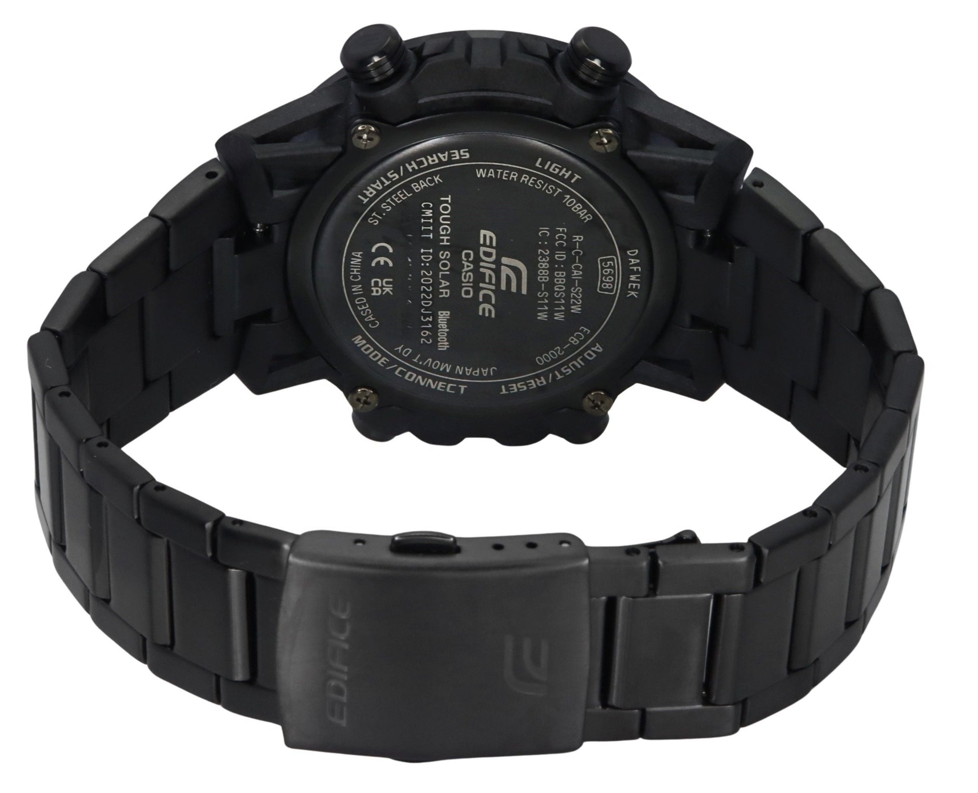Casio Edifice Sospensione Analog Digital Smartphone Link Tough Solar ECB - 2000DC - 1B 100M Men's Watch - Prestige Stones