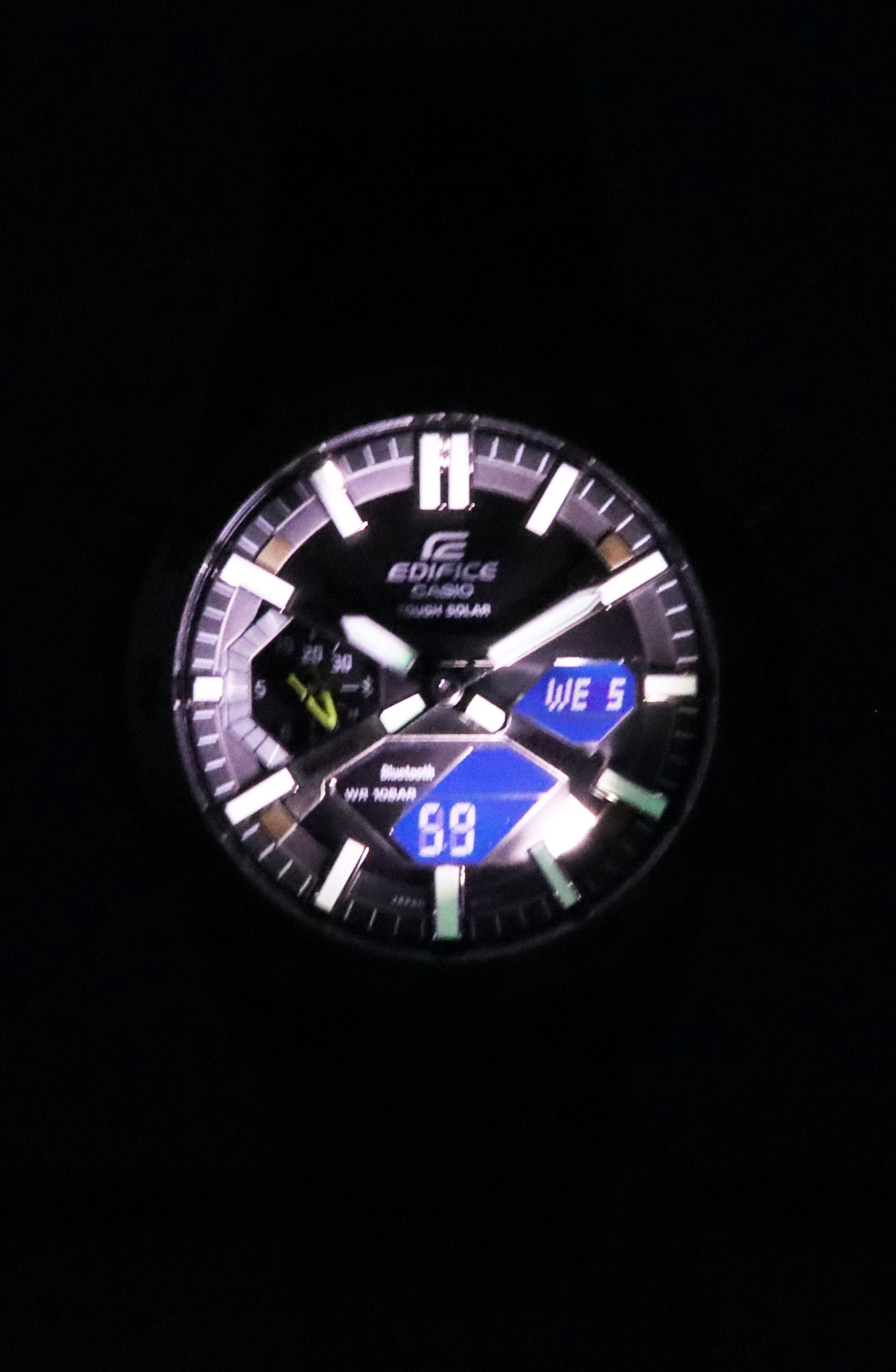 Casio Edifice Sospensione Analog Digital Smartphone Link Tough Solar ECB - 2000DD - 1A 100M Men's Watch - Prestige Stones
