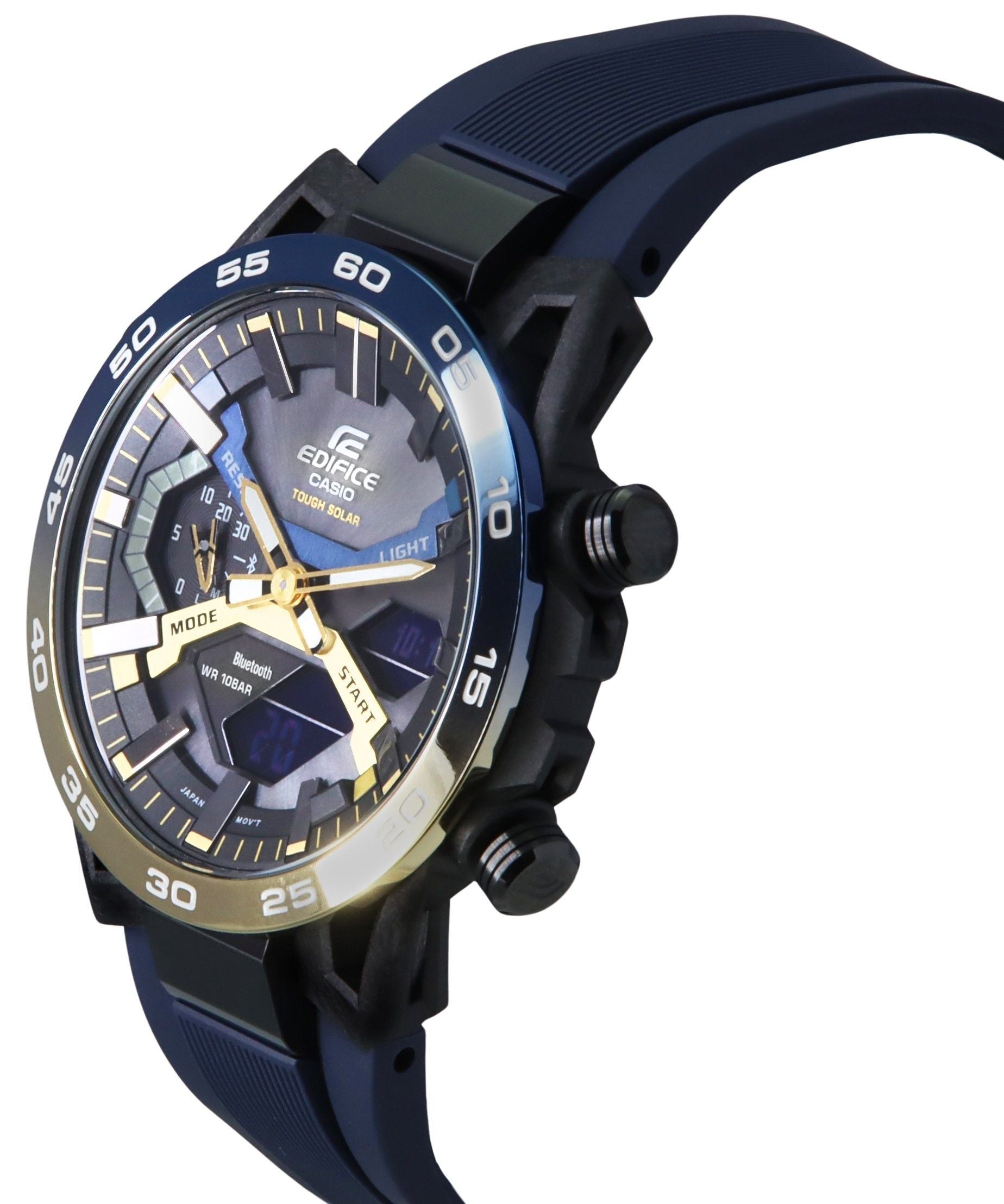 Casio Edifice Sospensione Nighttime Drive Analog Digital Smartphone Link Tough Solar ECB - 2000NP - 1A 100M Men's Watch - Prestige Stones