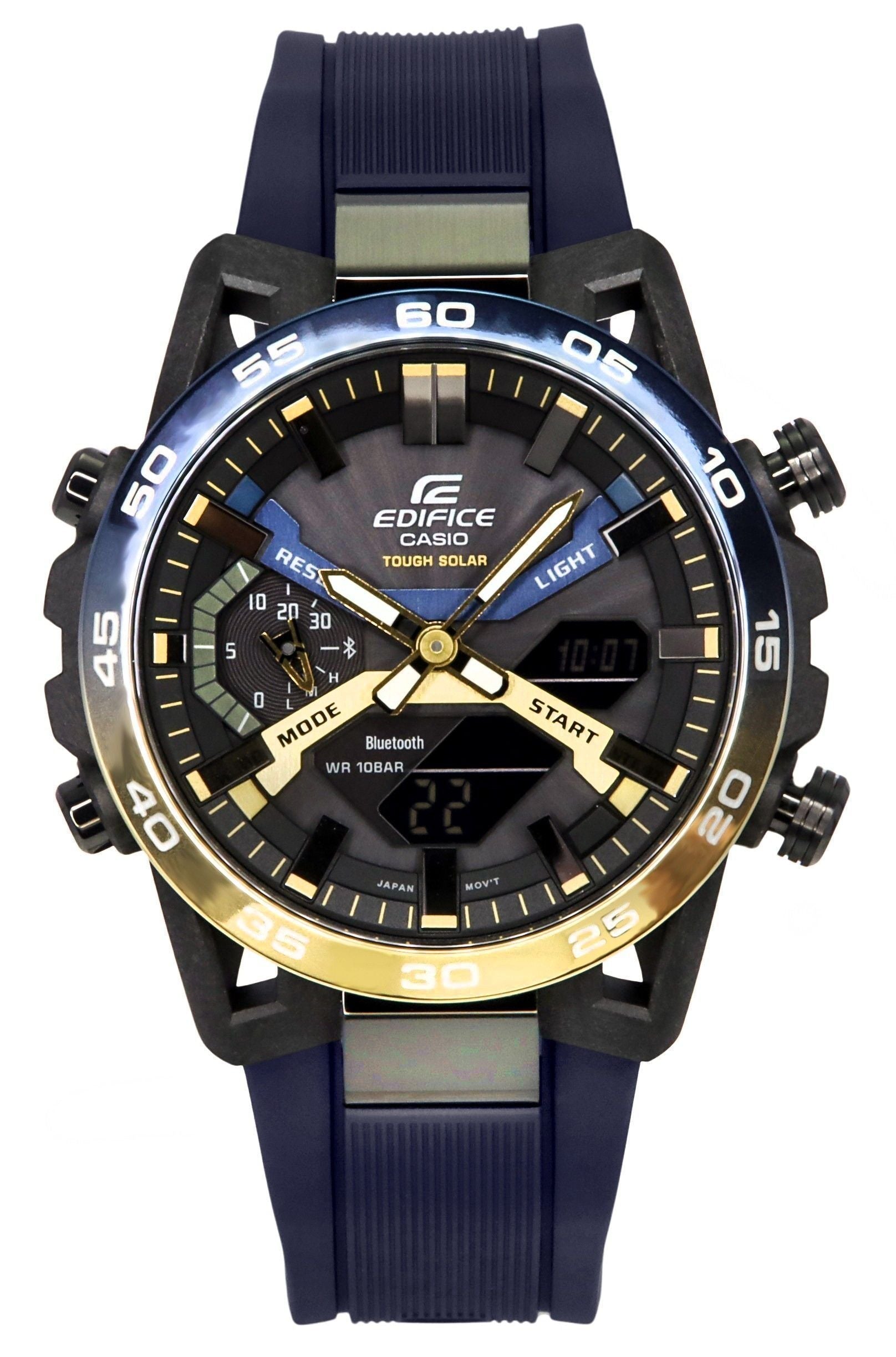 Casio Edifice Sospensione Nighttime Drive Analog Digital Smartphone Link Tough Solar ECB - 2000NP - 1A 100M Men's Watch - Prestige Stones