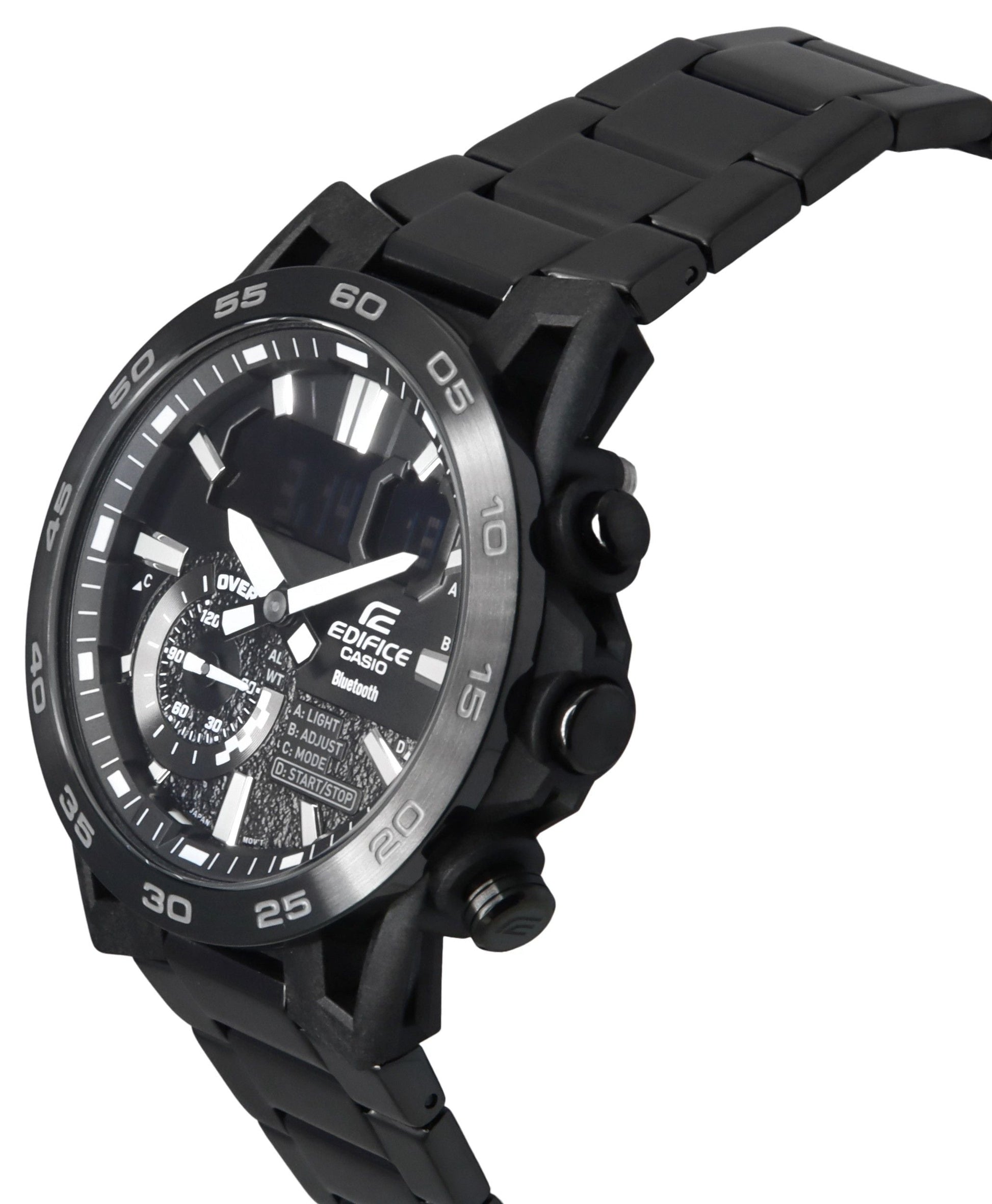 Casio Edifice Sospensione Smartphone Link Bluetooth Analog Digital Black Dial Quartz ECB - 40BK - 1A 100 Men's Watch - Prestige Stones