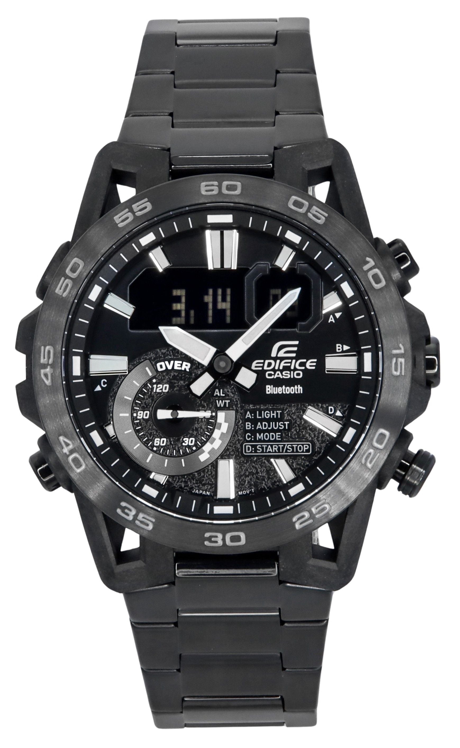Casio Edifice Sospensione Smartphone Link Bluetooth Analog Digital Black Dial Quartz ECB - 40BK - 1A 100 Men's Watch - Prestige Stones
