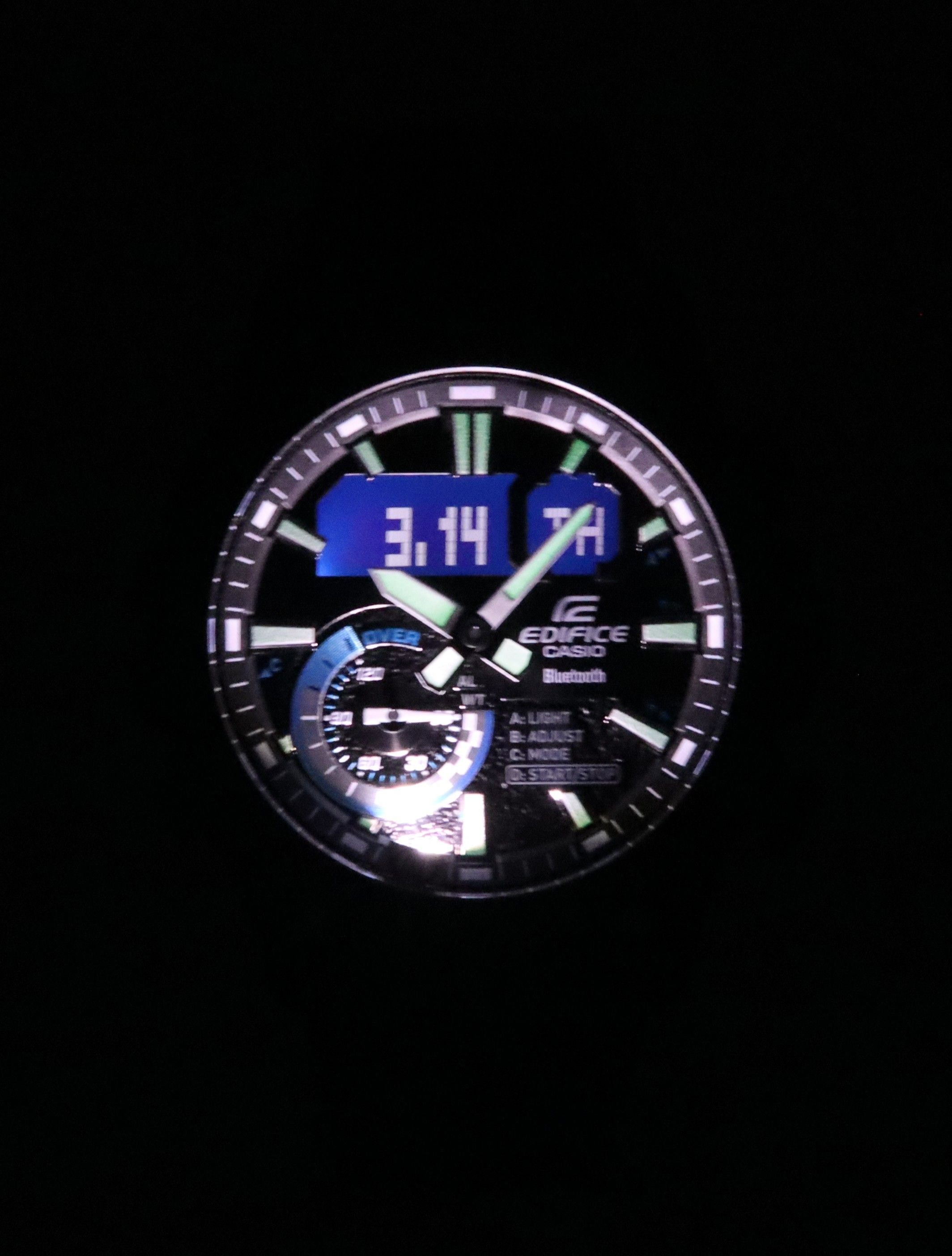Casio Edifice Sospensione Smartphone Link Bluetooth Analog Digital Black Dial Quartz ECB - 40PB - 1A 100M Men's Watch - Prestige Stones