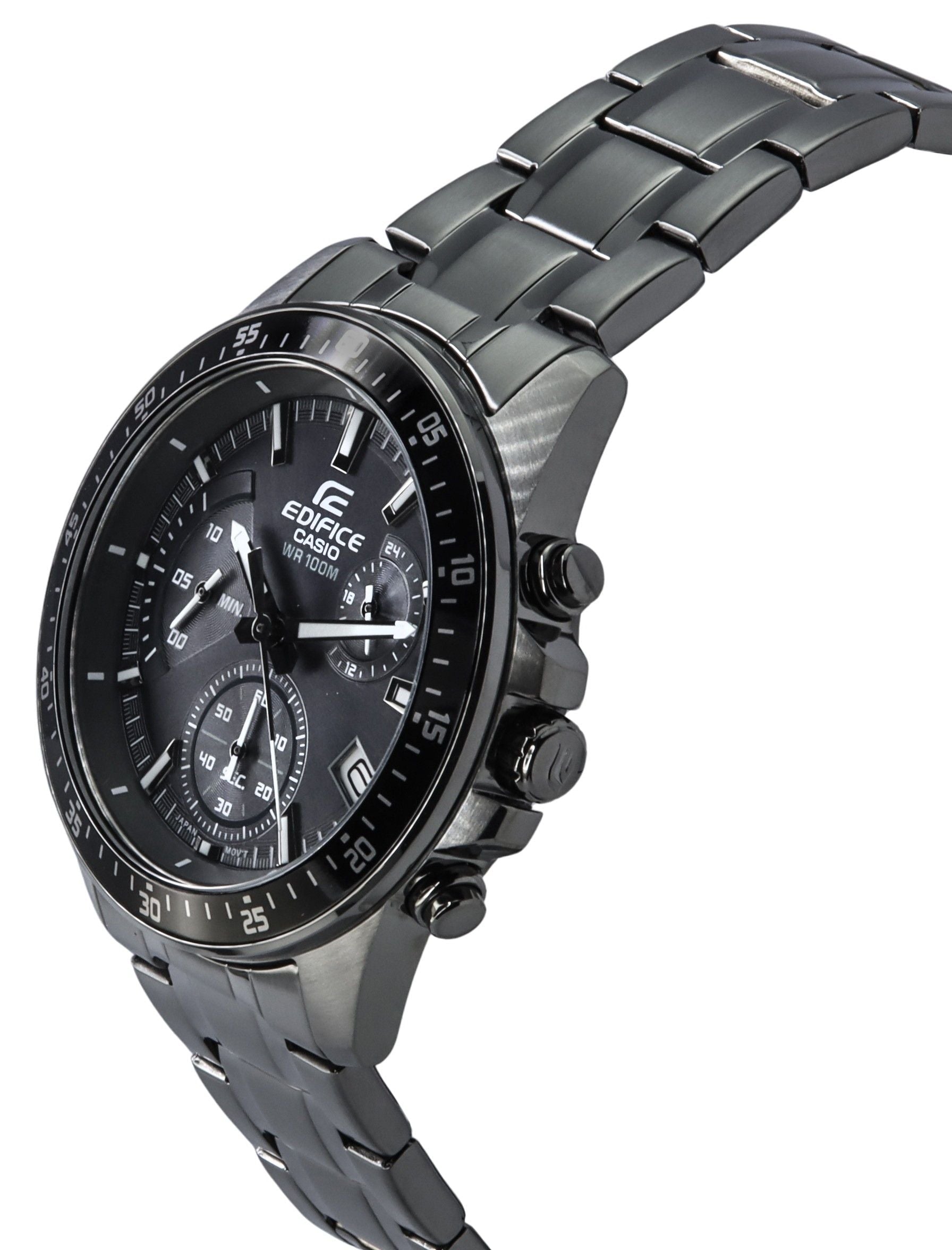 Casio Edifice Standard Analog Chronograph Black Dial Quartz EFV - 540DC - 1C 100M Men's Watch - Prestige Stones