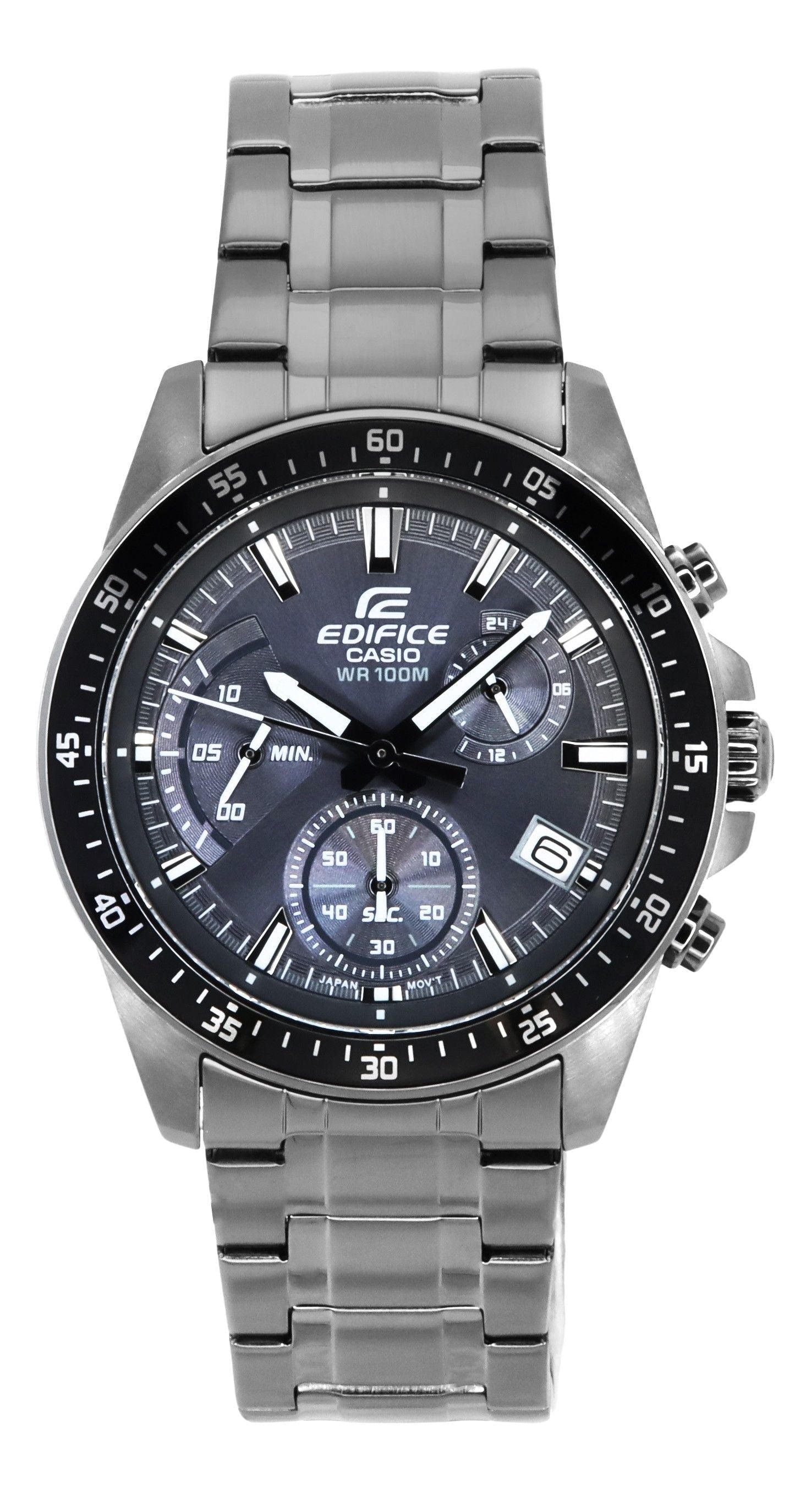 Casio Edifice Standard Analog Chronograph Black Dial Quartz EFV - 540DC - 1C 100M Men's Watch - Prestige Stones