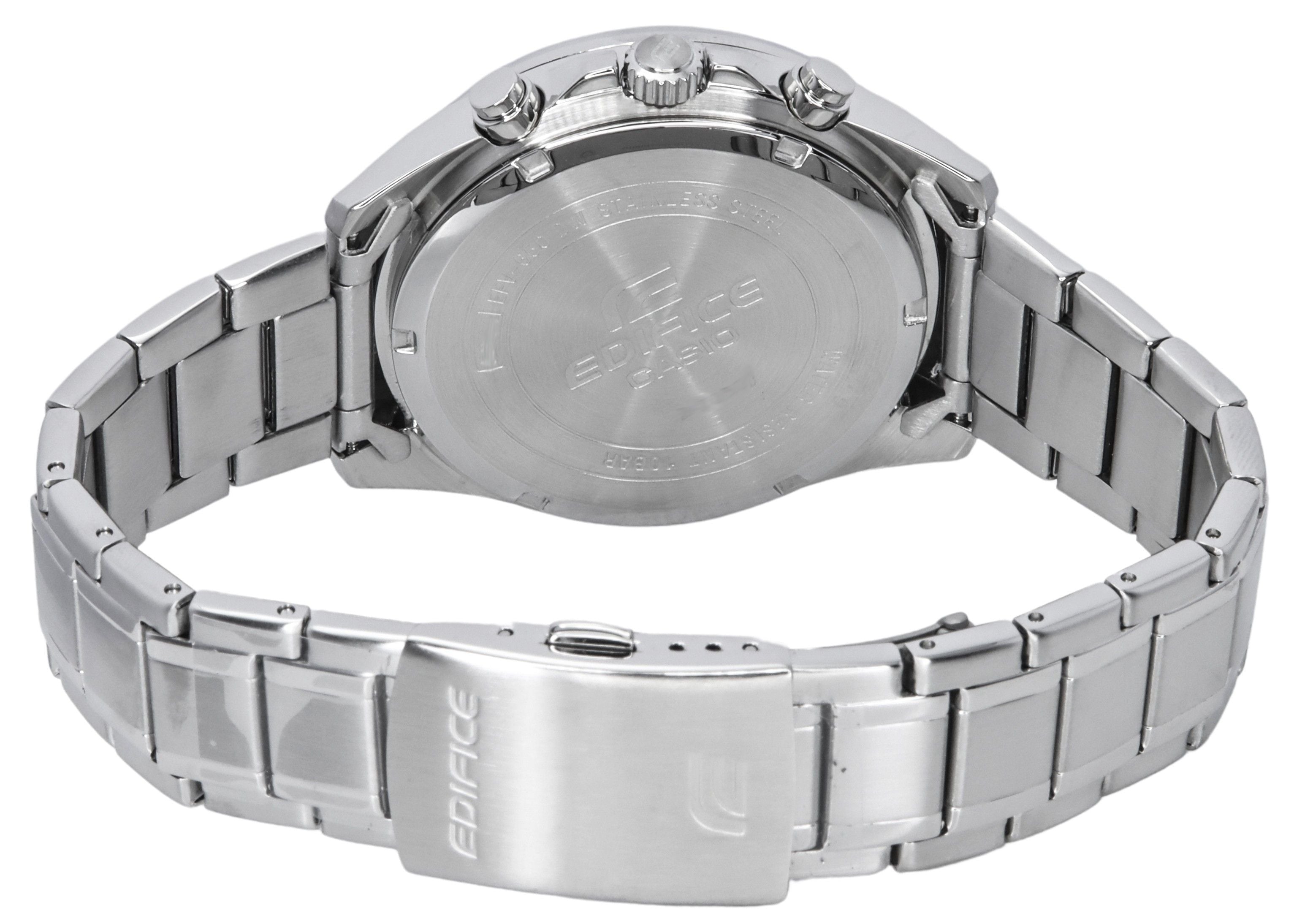 Casio Edifice Standard Analog Chronograph Stainless Steel Green Dial Quartz EFV - 650D - 3A 100M Men's Watch - Prestige Stones