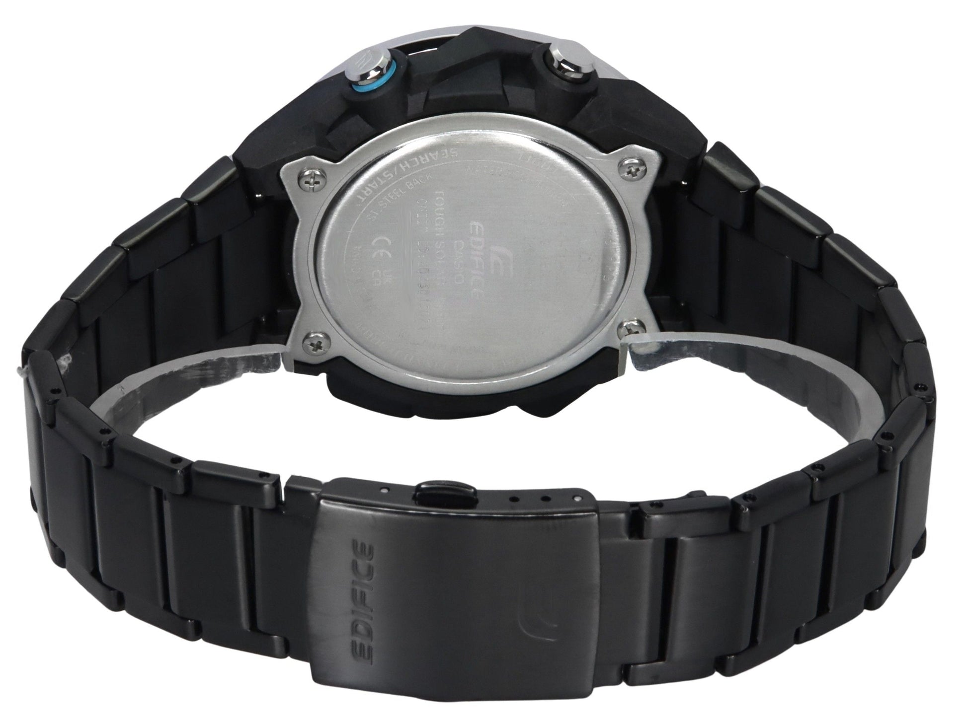 Casio Edifice Windflow Analog Digital Smartphone Link Black Dial Solar ECB - 2200DD - 1A 100M Men's Watch - Prestige Stones