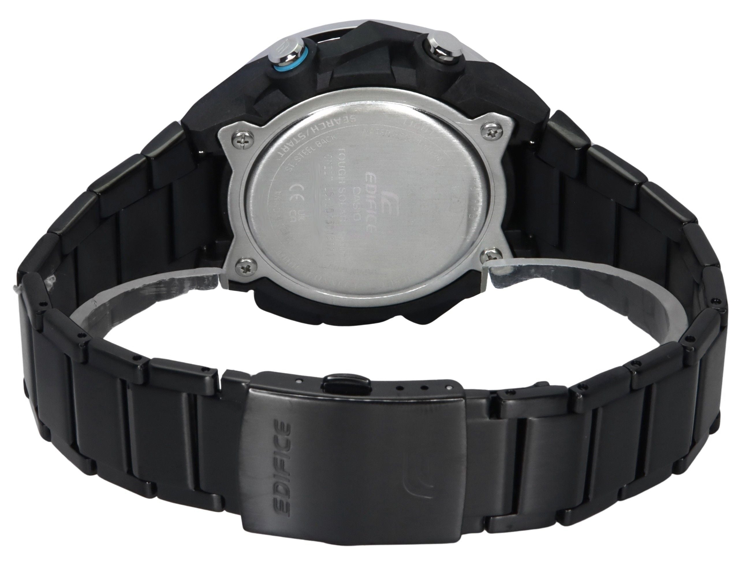 Casio Edifice Windflow Analog Digital Smartphone Link Black Dial Solar ECB - 2200DD - 1A 100M Men's Watch - Prestige Stones