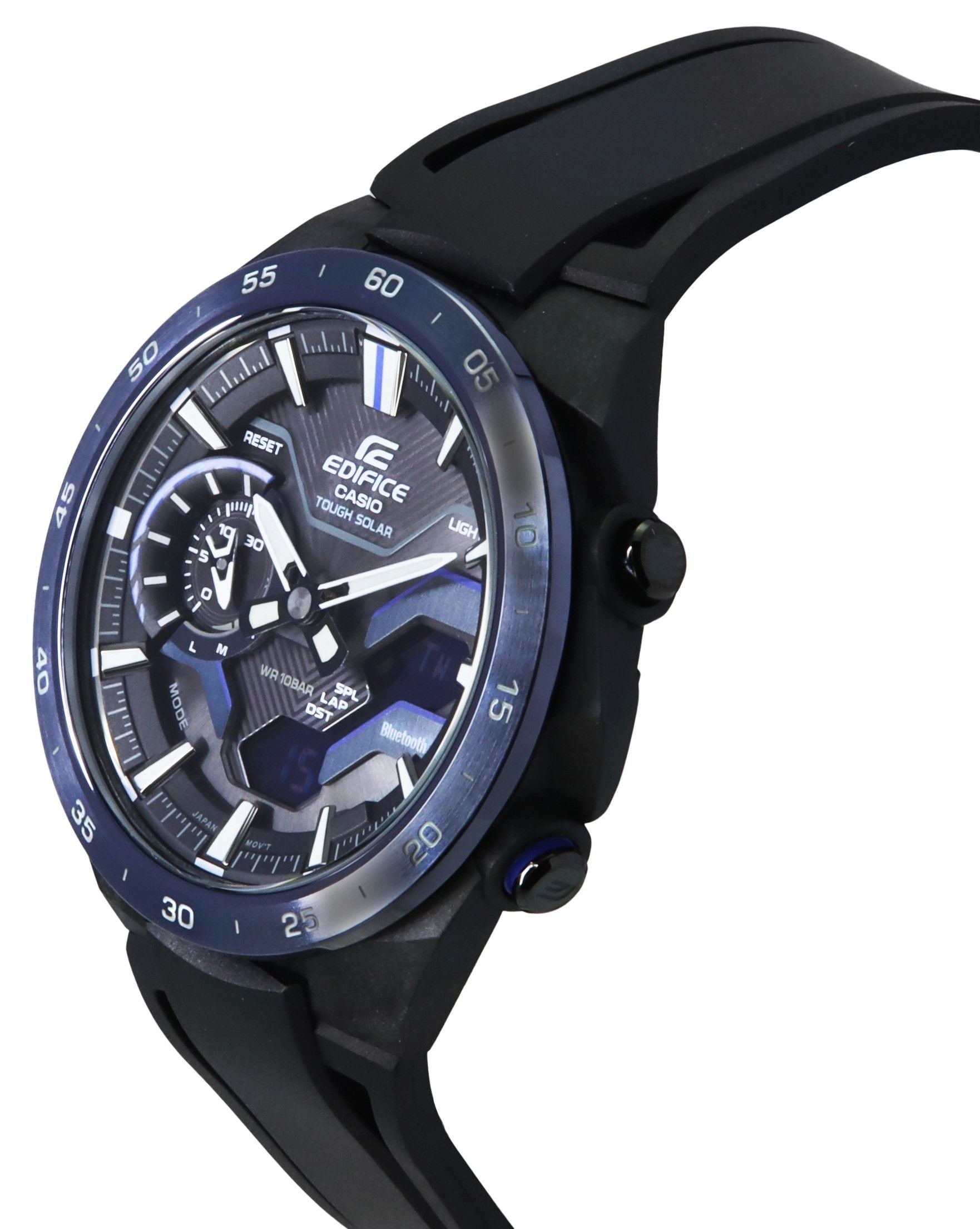 Casio Edifice Windflow Analog Digital Smartphone Link Black Dial Tough Solar ECB - 2200PB - 1A 100M Men's Watch - Prestige Stones
