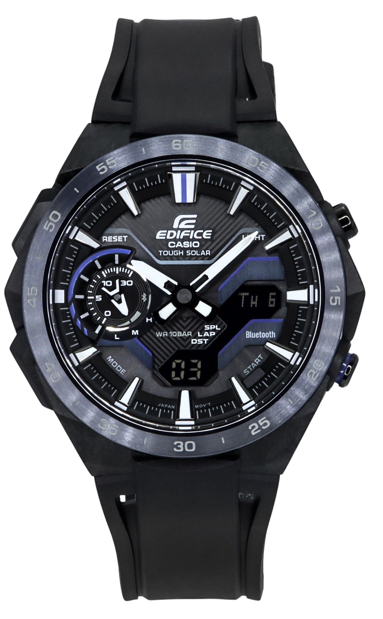 Casio Edifice Windflow Analog Digital Smartphone Link Black Dial Tough Solar ECB - 2200PB - 1A 100M Men's Watch - Prestige Stones