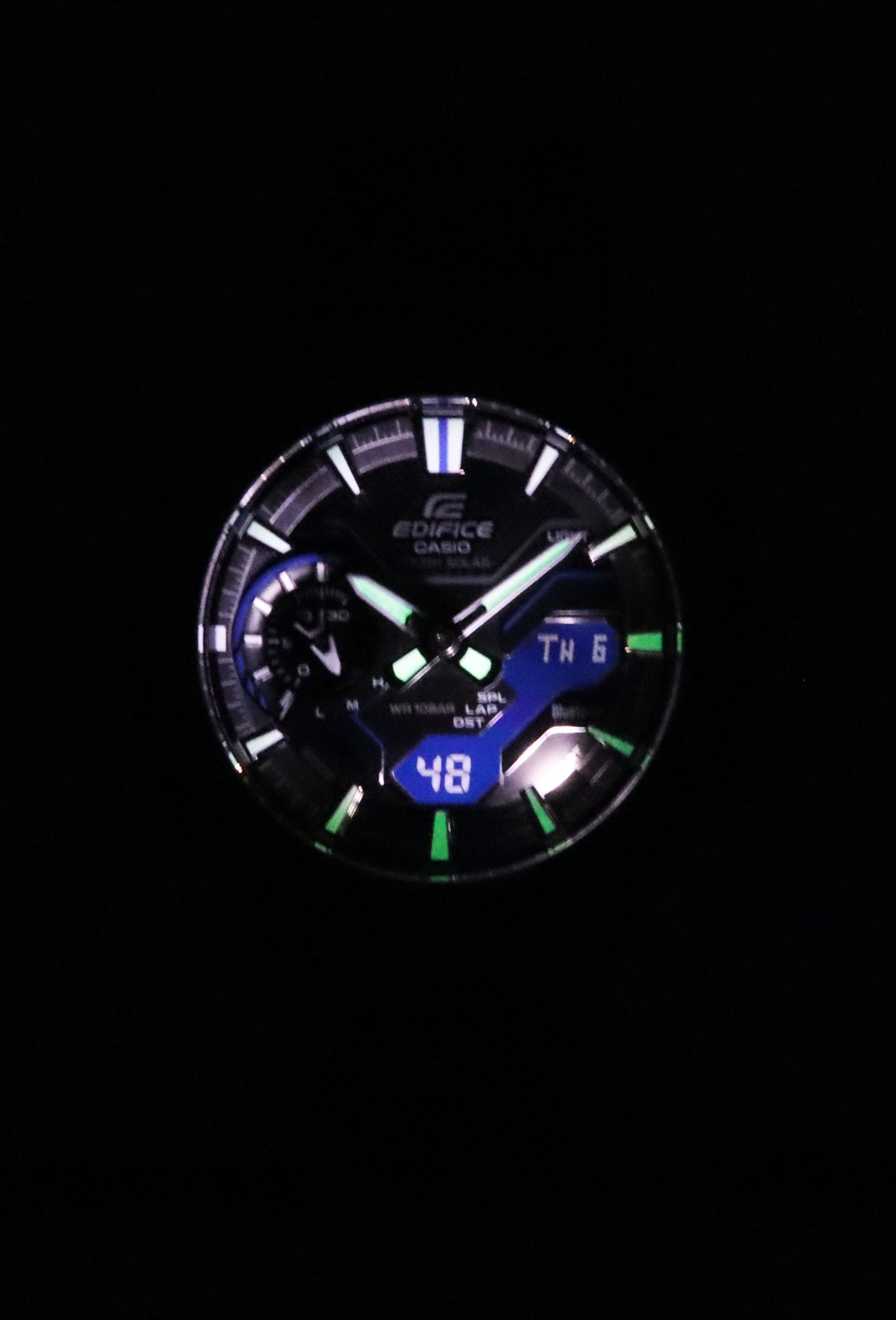 Casio Edifice Windflow Analog Digital Smartphone Link Black Dial Tough Solar ECB - 2200PB - 1A 100M Men's Watch - Prestige Stones