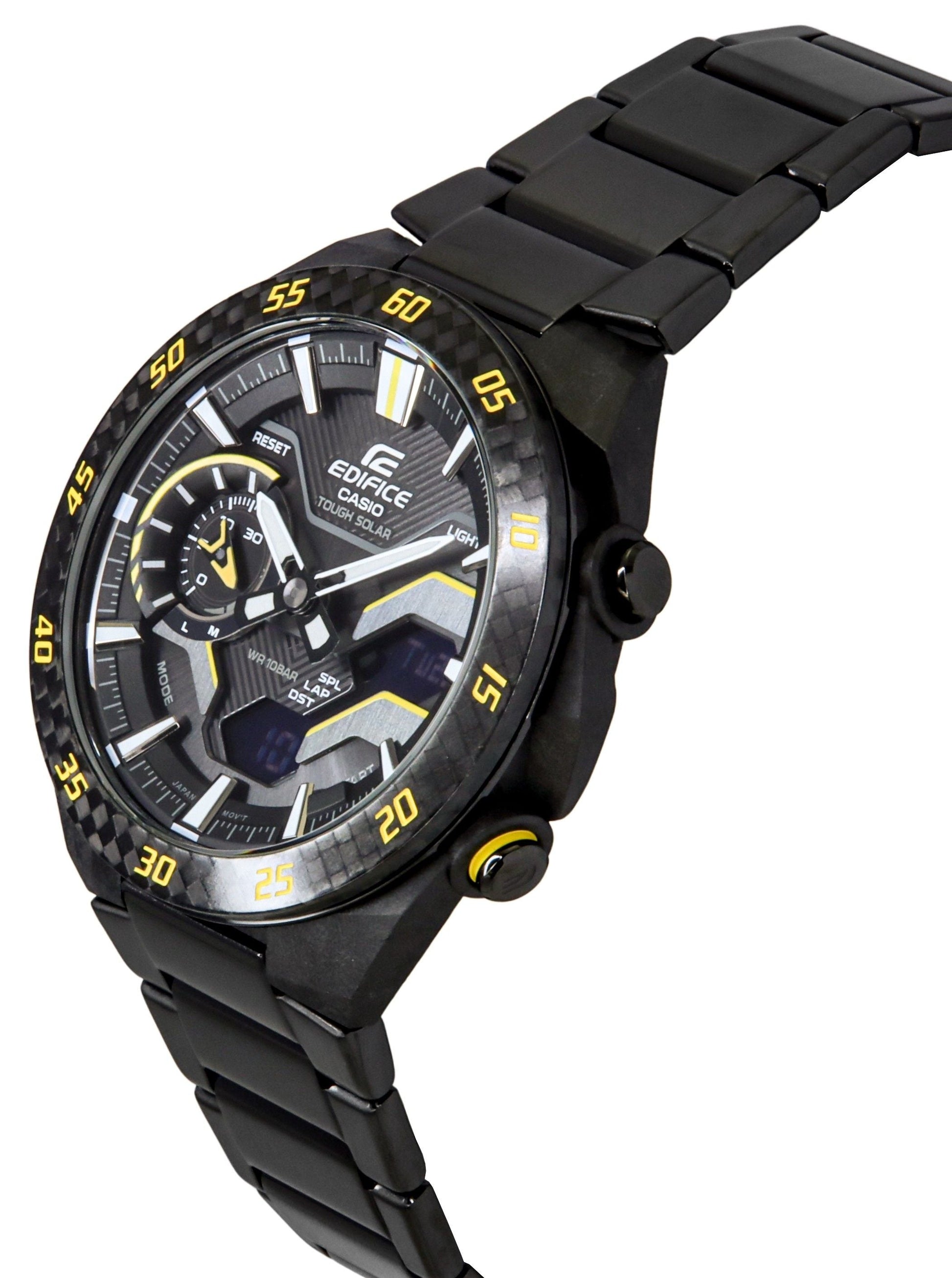 Casio Edifice Windflow Analog Digital Smartphone Link Black Dial Tough Solar ECB - 2200RC - 1A9 100M Men's Watch - Prestige Stones