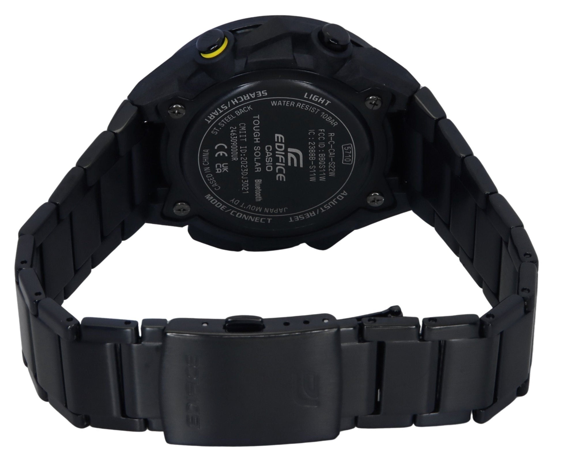Casio Edifice Windflow Analog Digital Smartphone Link Black Dial Tough Solar ECB - 2200RC - 1A9 100M Men's Watch - Prestige Stones