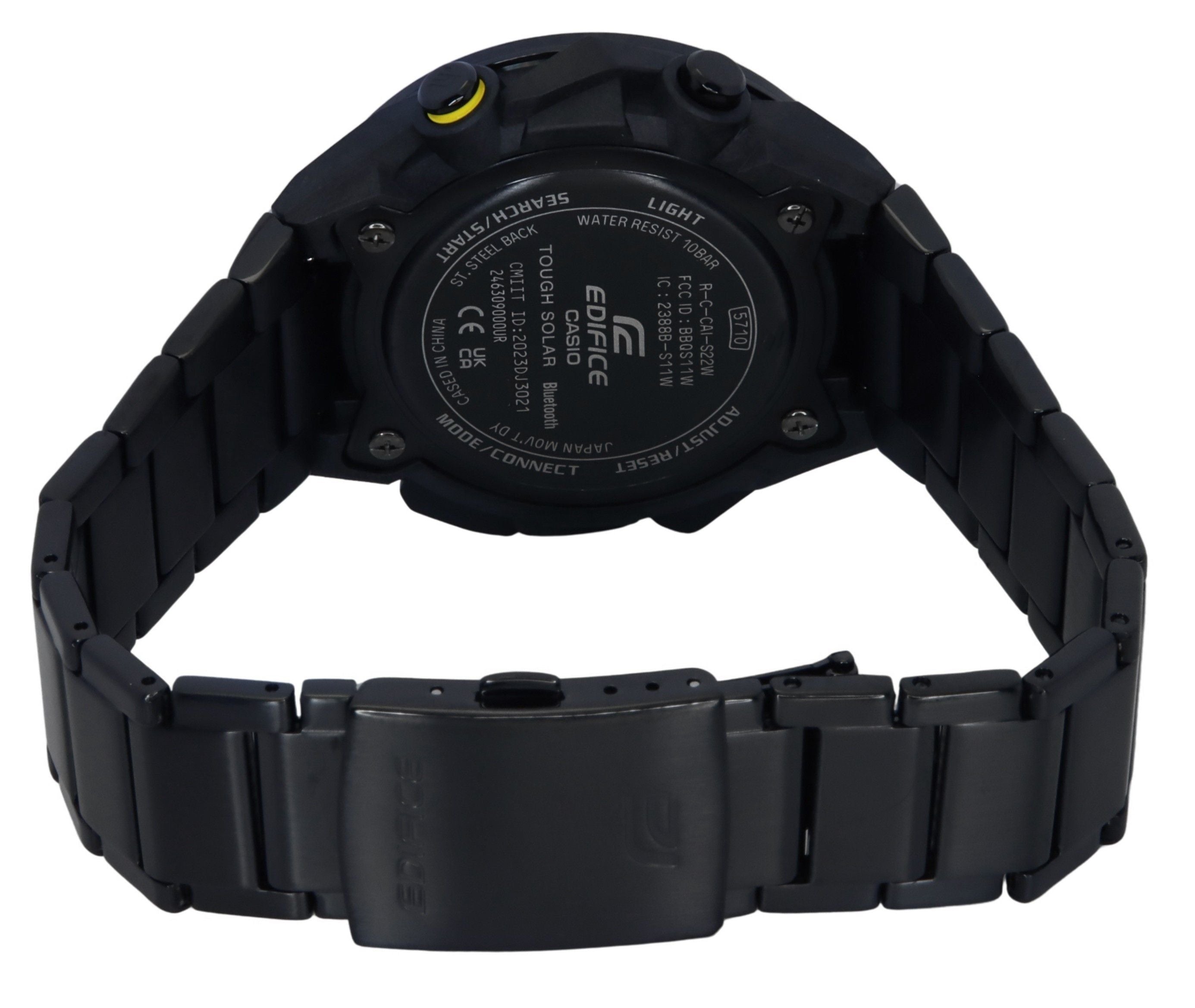Casio Edifice Windflow Analog Digital Smartphone Link Black Dial Tough Solar ECB - 2200RC - 1A9 100M Men's Watch - Prestige Stones