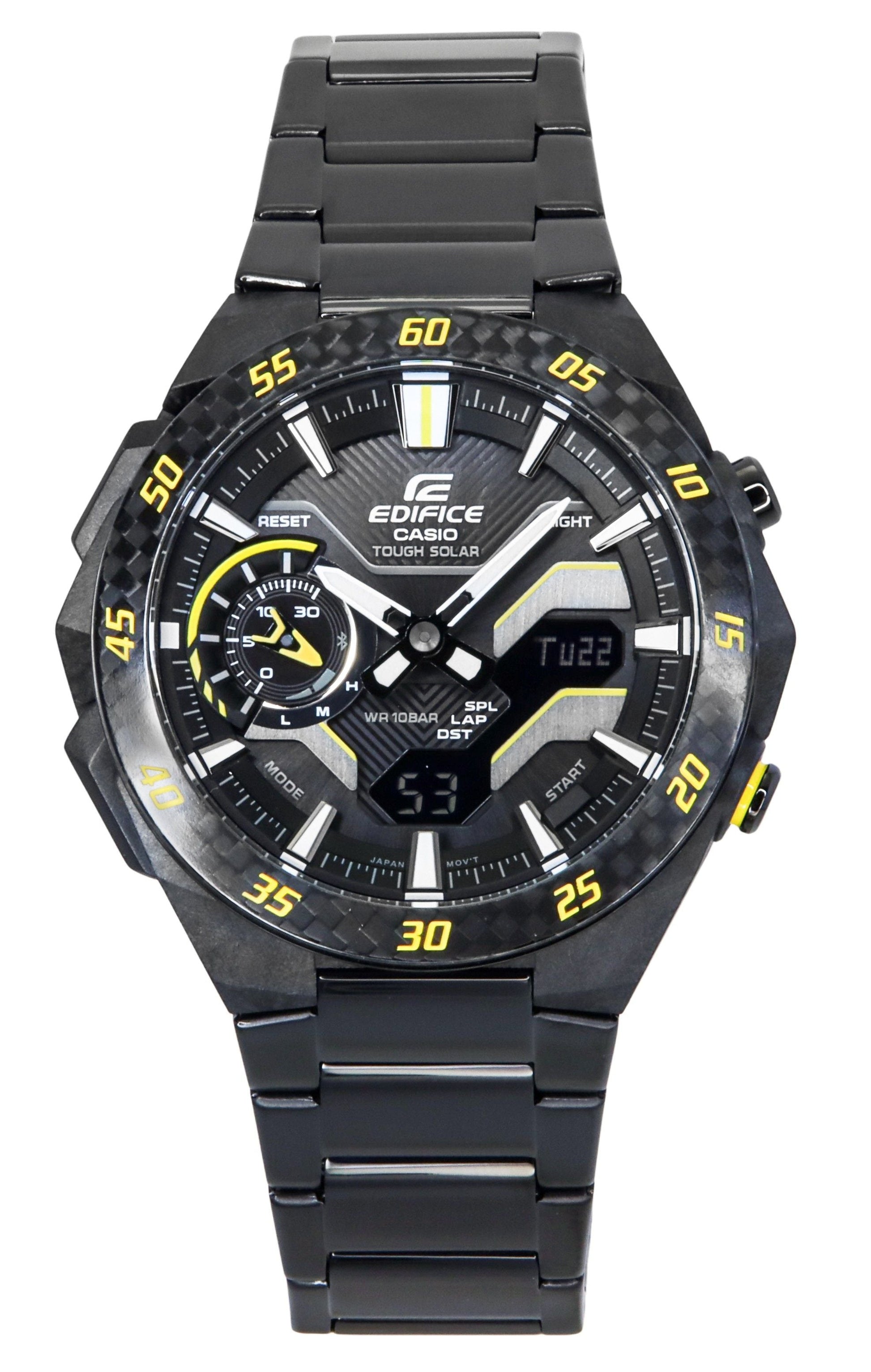 Casio Edifice Windflow Analog Digital Smartphone Link Black Dial Tough Solar ECB - 2200RC - 1A9 100M Men's Watch - Prestige Stones