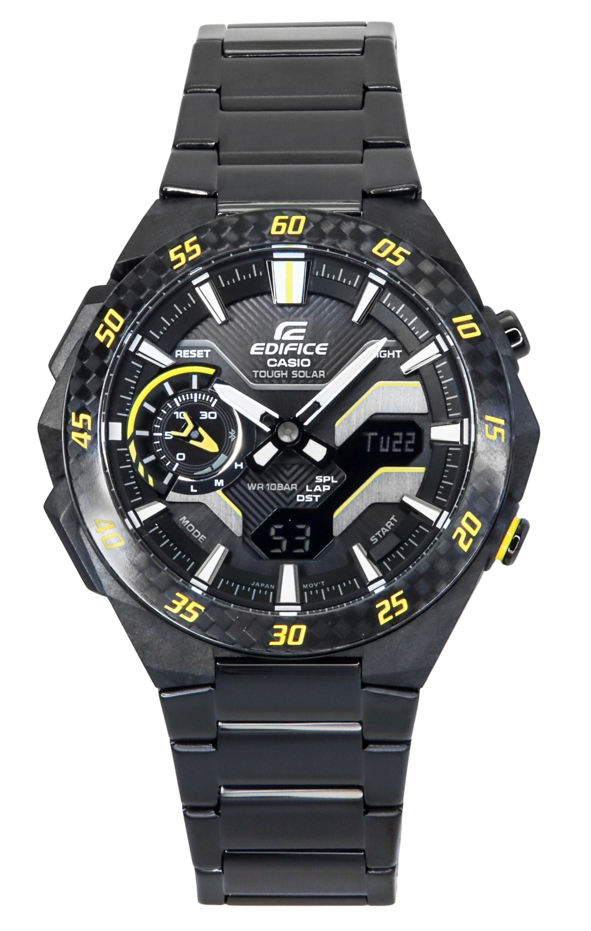 Casio Edifice Windflow Analog Digital Smartphone Link Black Dial Tough Solar ECB - 2200RC - 1A9 100M Men's Watch - Prestige Stones