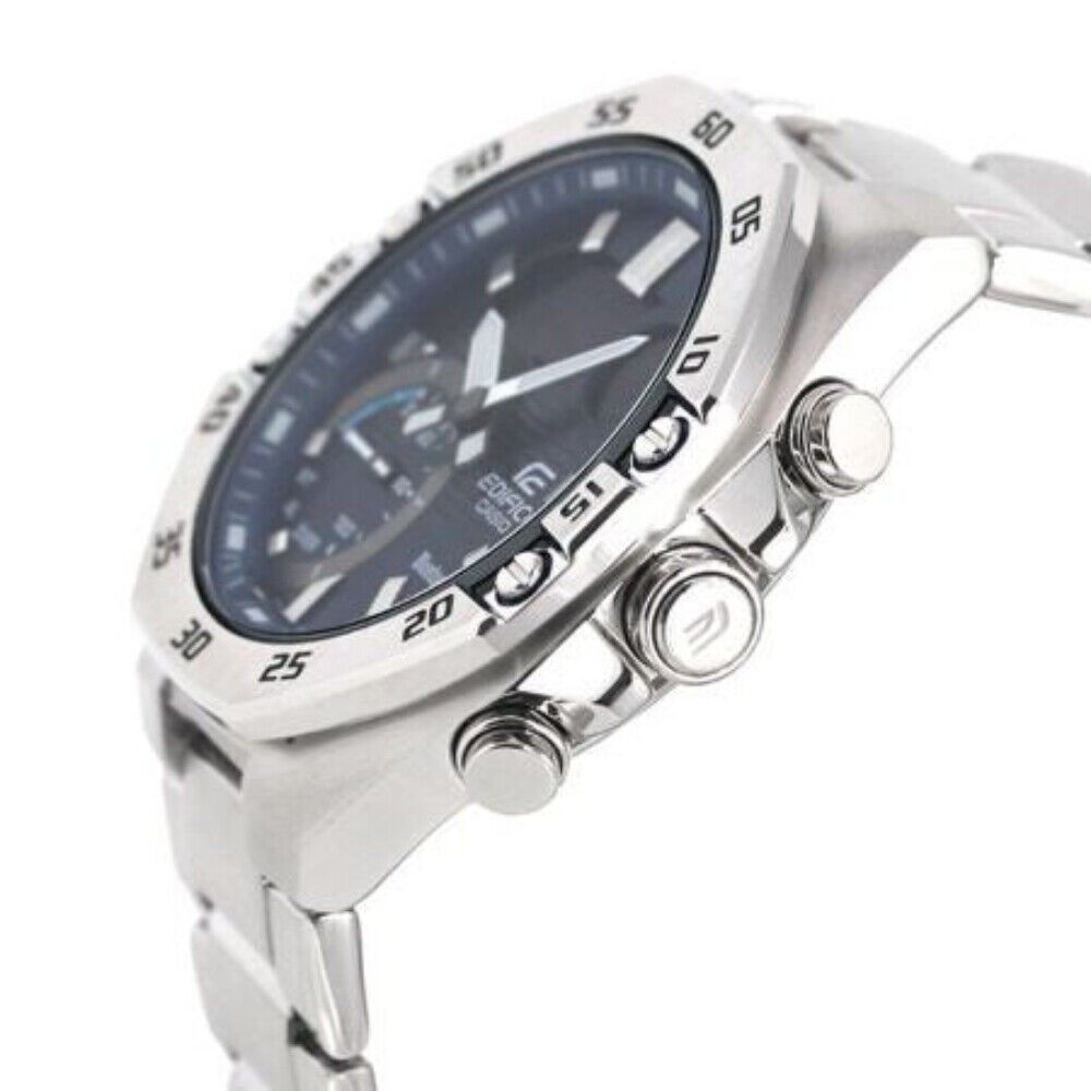 Casio Edifice World Time Mobile Link ECB - 10D - 2A ECB10D - 2 100M Men's Watch - Prestige Stones