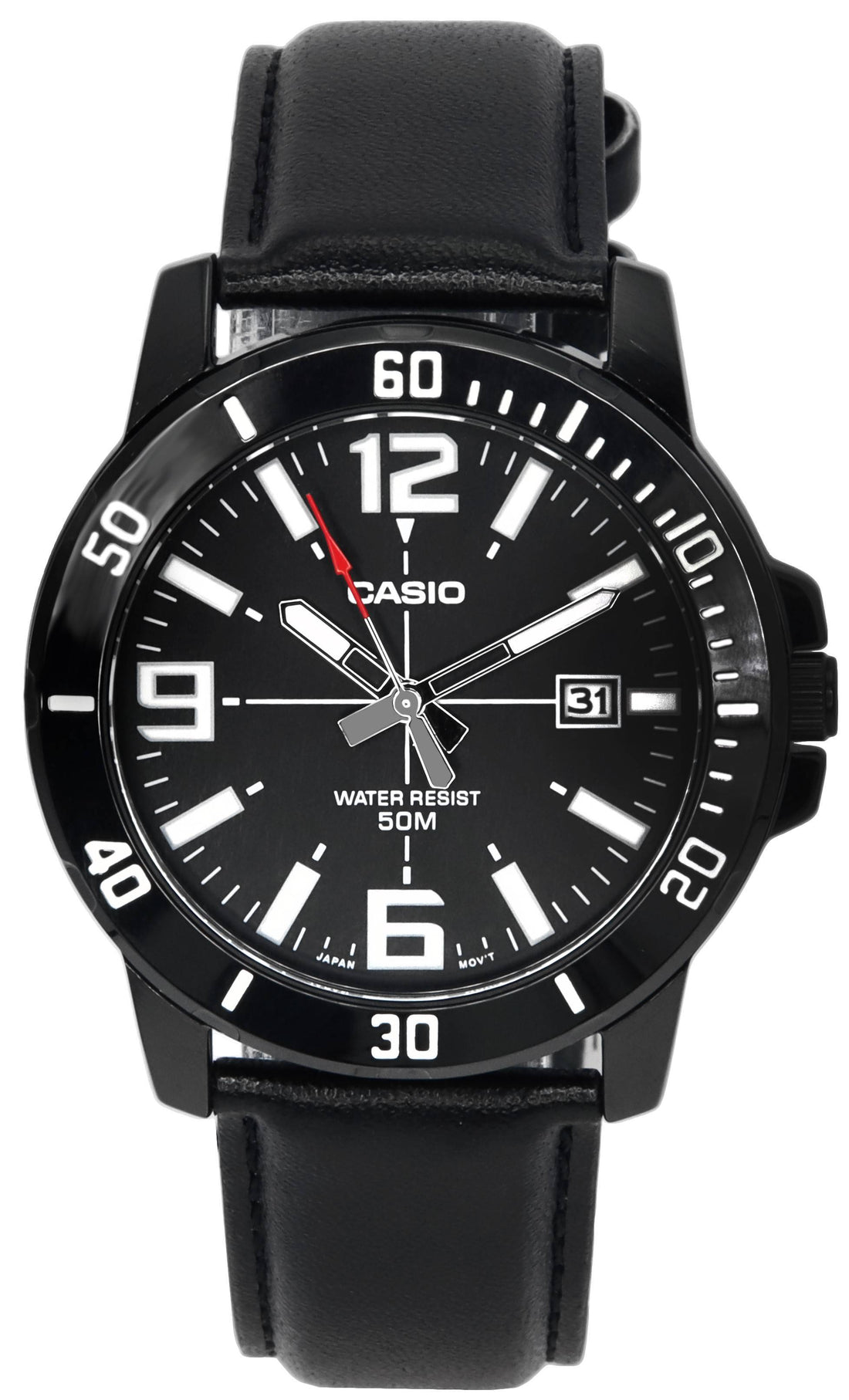 Casio Enticer Analog Black Dial Quartz MTP - VD01BL - 1B MTPVD01BL - 1B Men's Watch - Prestige Stones