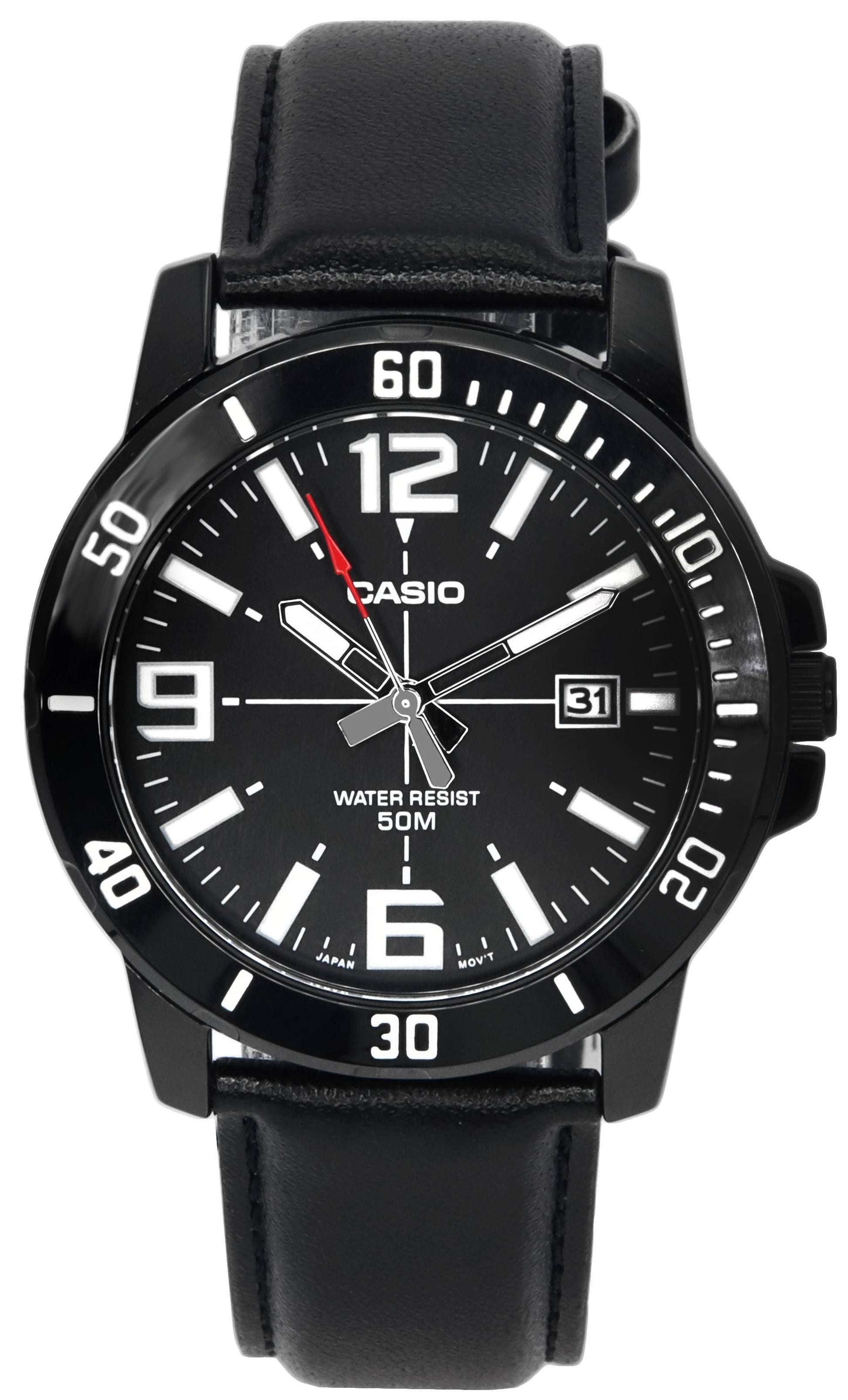 Casio Enticer Analog Black Dial Quartz MTP - VD01BL - 1B MTPVD01BL - 1B Men's Watch - Prestige Stones