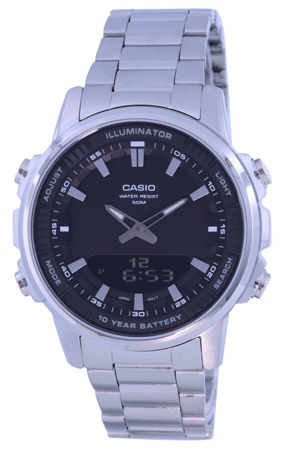 Casio Enticer World Time Telememo Analog Digital AMW - 880D - 1A AMW880D - 1 Men's Watch - Prestige Stones
