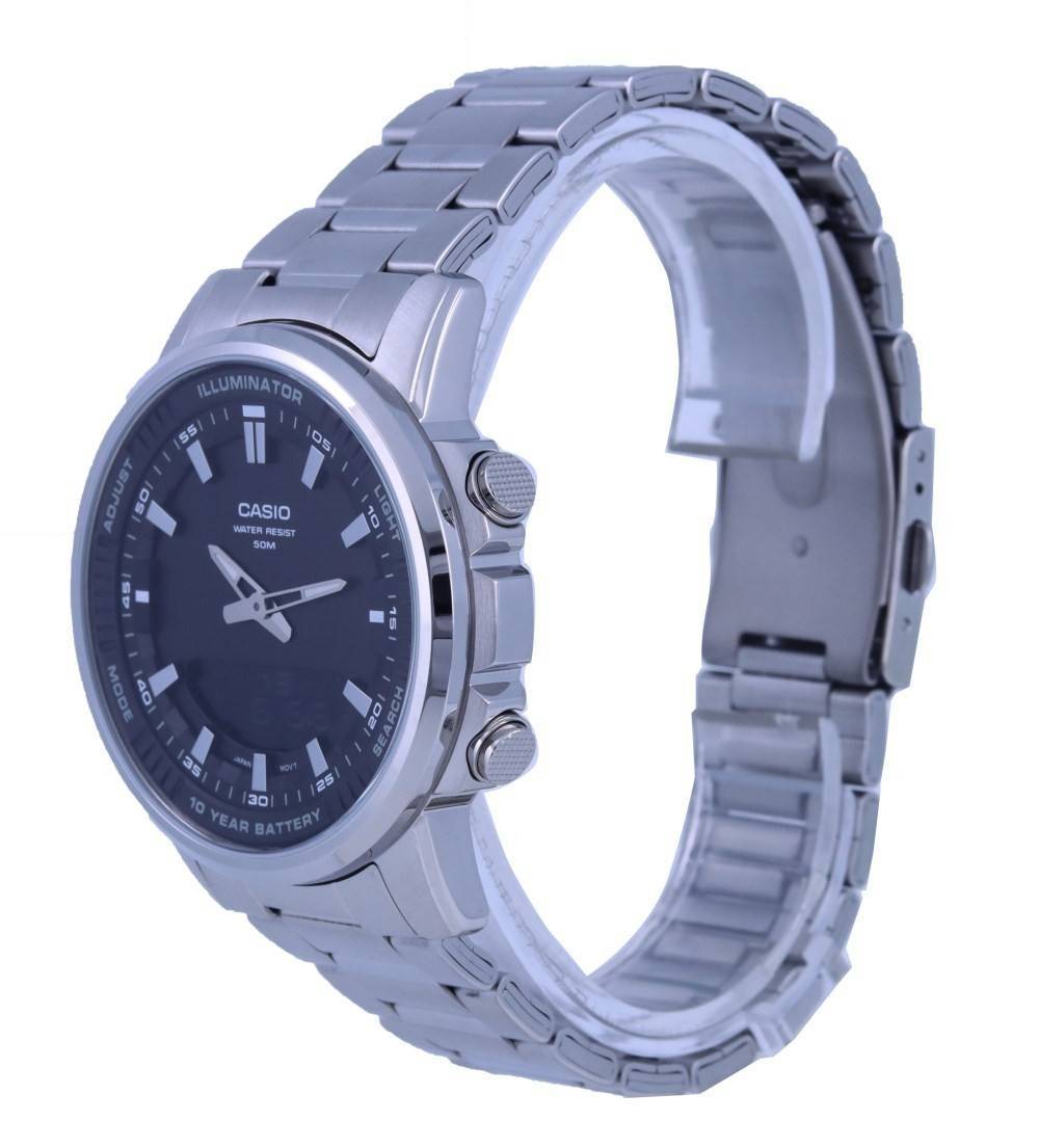 Casio Enticer World Time Telememo Analog Digital AMW - 880D - 1A AMW880D - 1 Men's Watch - Prestige Stones