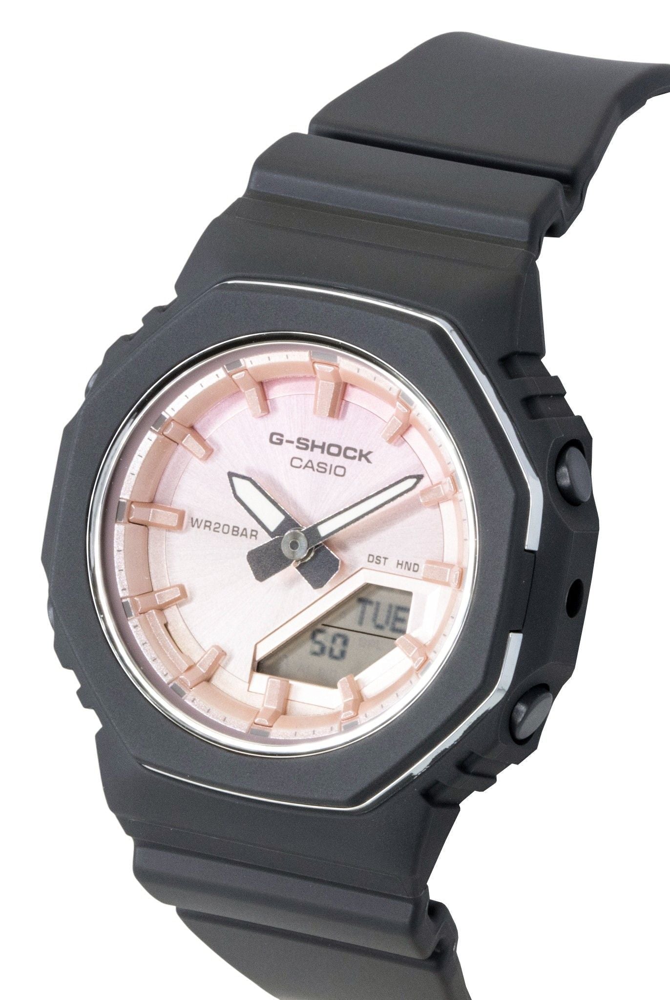 Casio G - Shock Analog Digital Bio - Based Resin Pink Dial Quartz GMA - P2110SC - 4A 200M Women's Watch - Prestige Stones