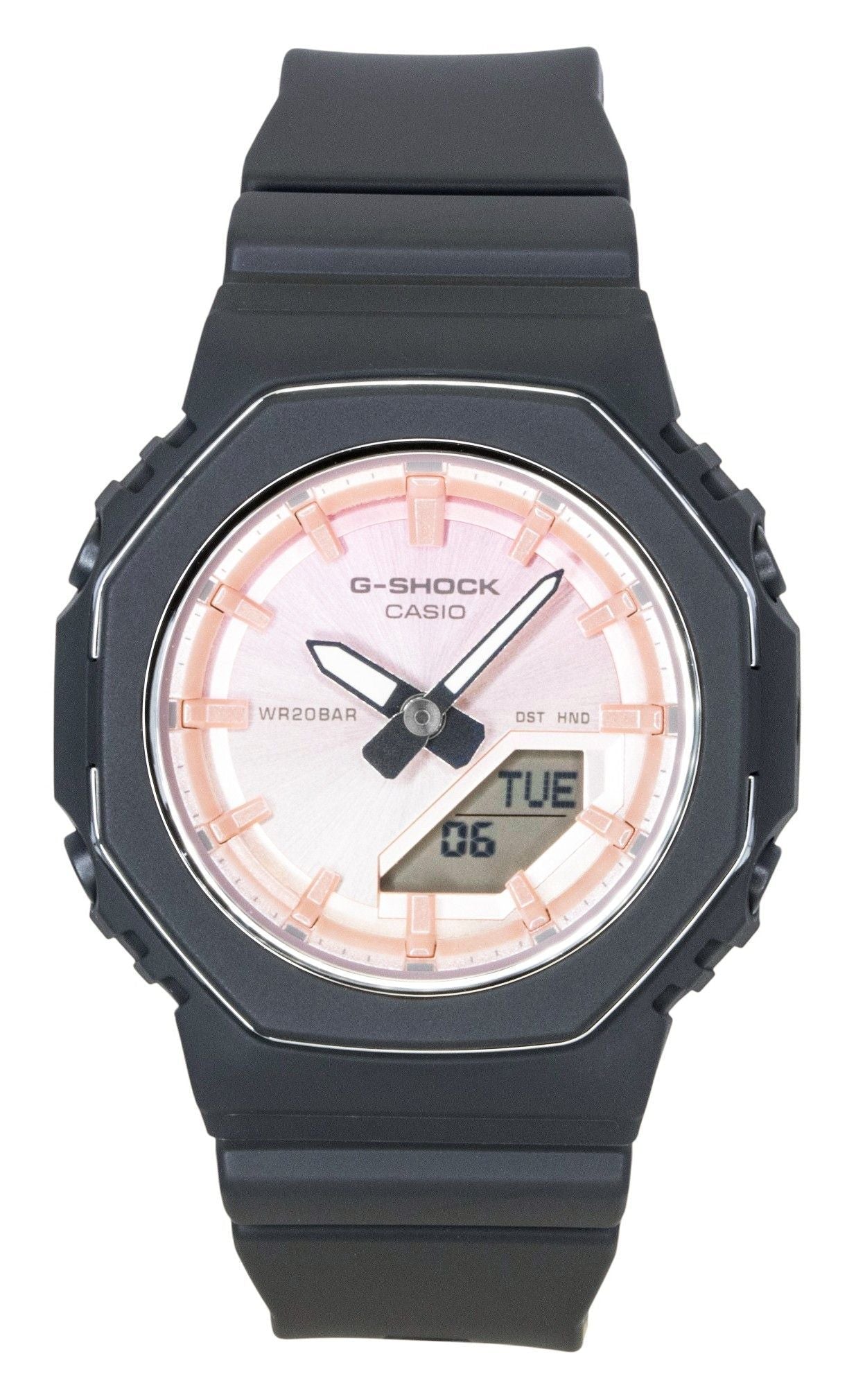 Casio G - Shock Analog Digital Bio - Based Resin Pink Dial Quartz GMA - P2110SC - 4A 200M Women's Watch - Prestige Stones