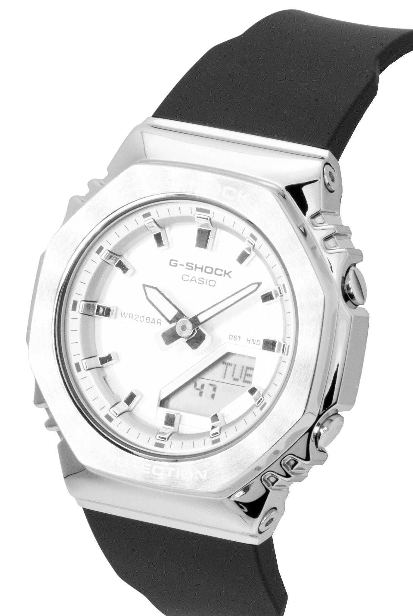 Casio G - Shock Analog Digital Bio - Based Resin Silver Dial Quartz GM - S2110 - 1A7 200M Women's Watch - Prestige Stones