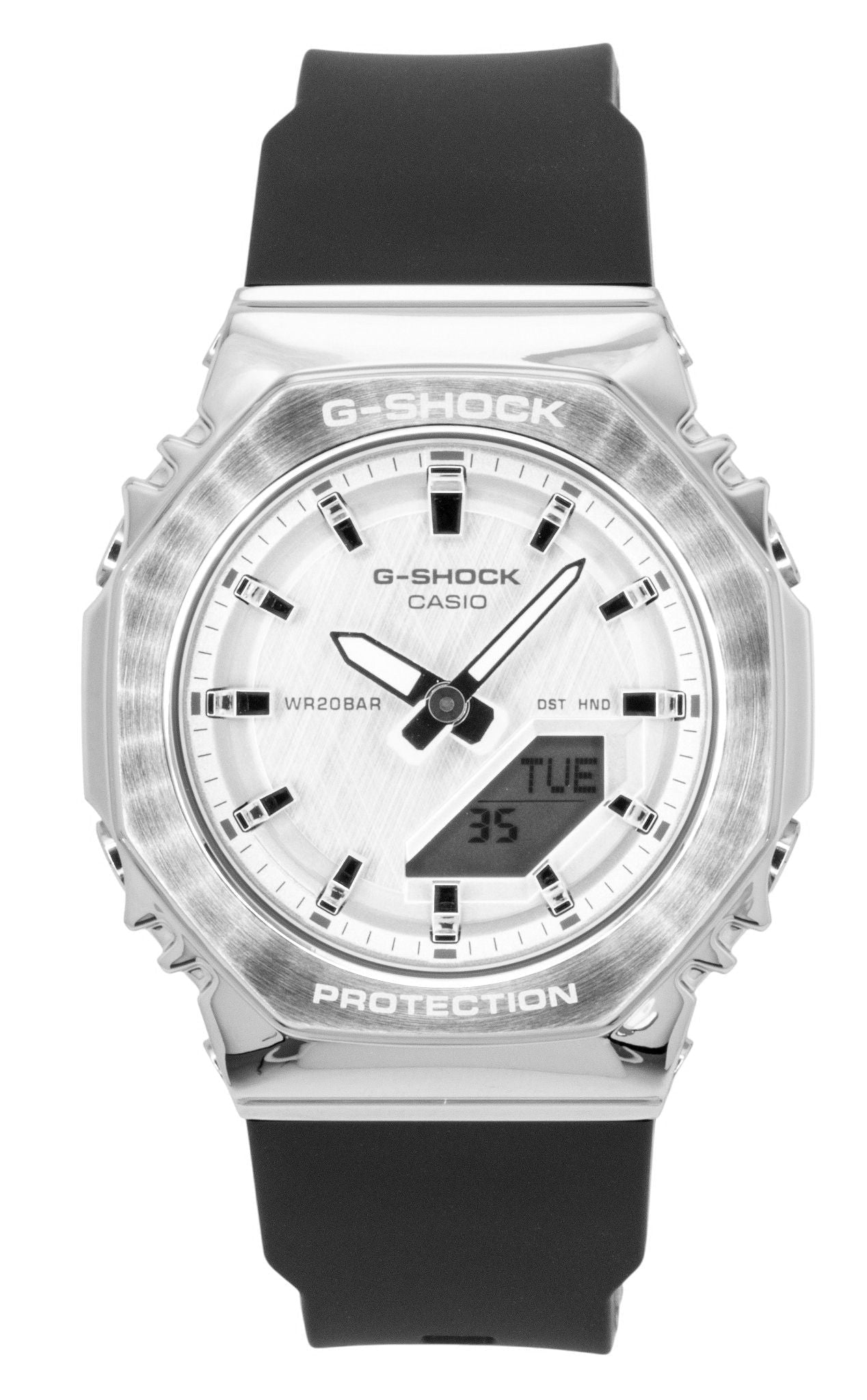 Casio G - Shock Analog Digital Bio - Based Resin Silver Dial Quartz GM - S2110 - 1A7 200M Women's Watch - Prestige Stones