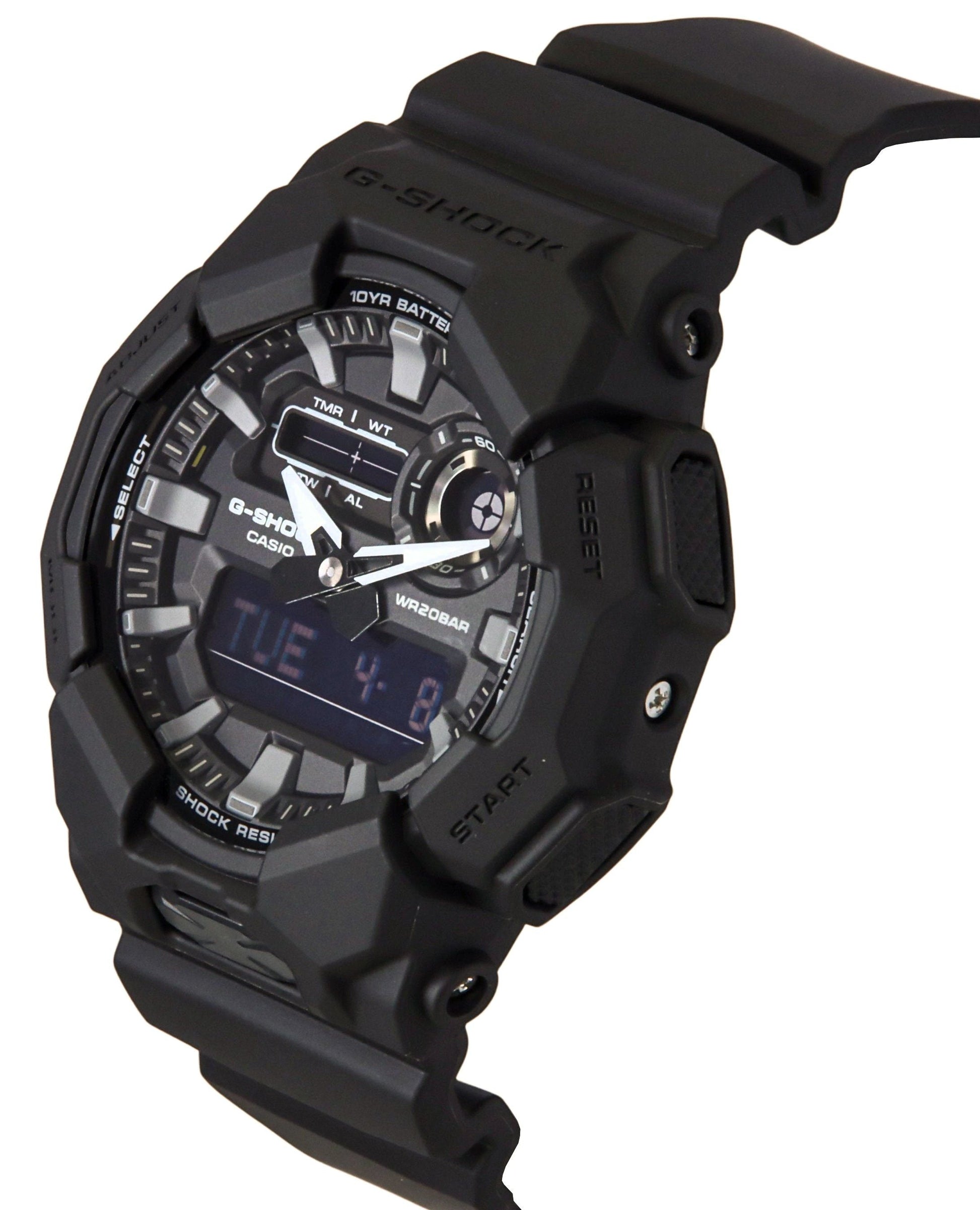 Casio G - Shock Analog Digital Bio - Based Resin Strap Black Dial Quartz GA - 010 - 1A1 200M Men's Watch - Prestige Stones