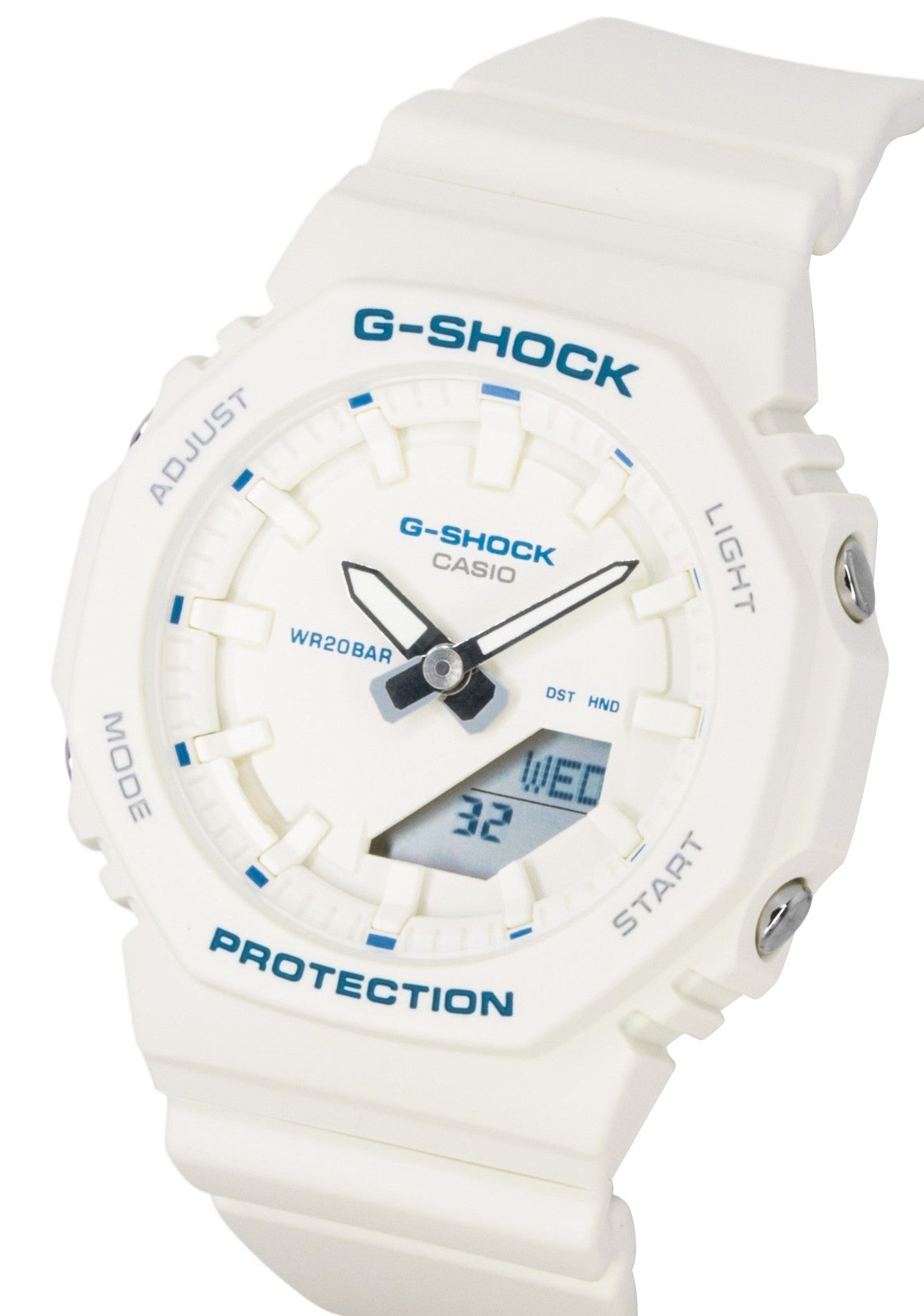 Casio G - Shock Analog Digital Bio - Based Resin Strap Ivory Dial Quartz GMA - P2100BA - 7A 200M Women's Watch - Prestige Stones