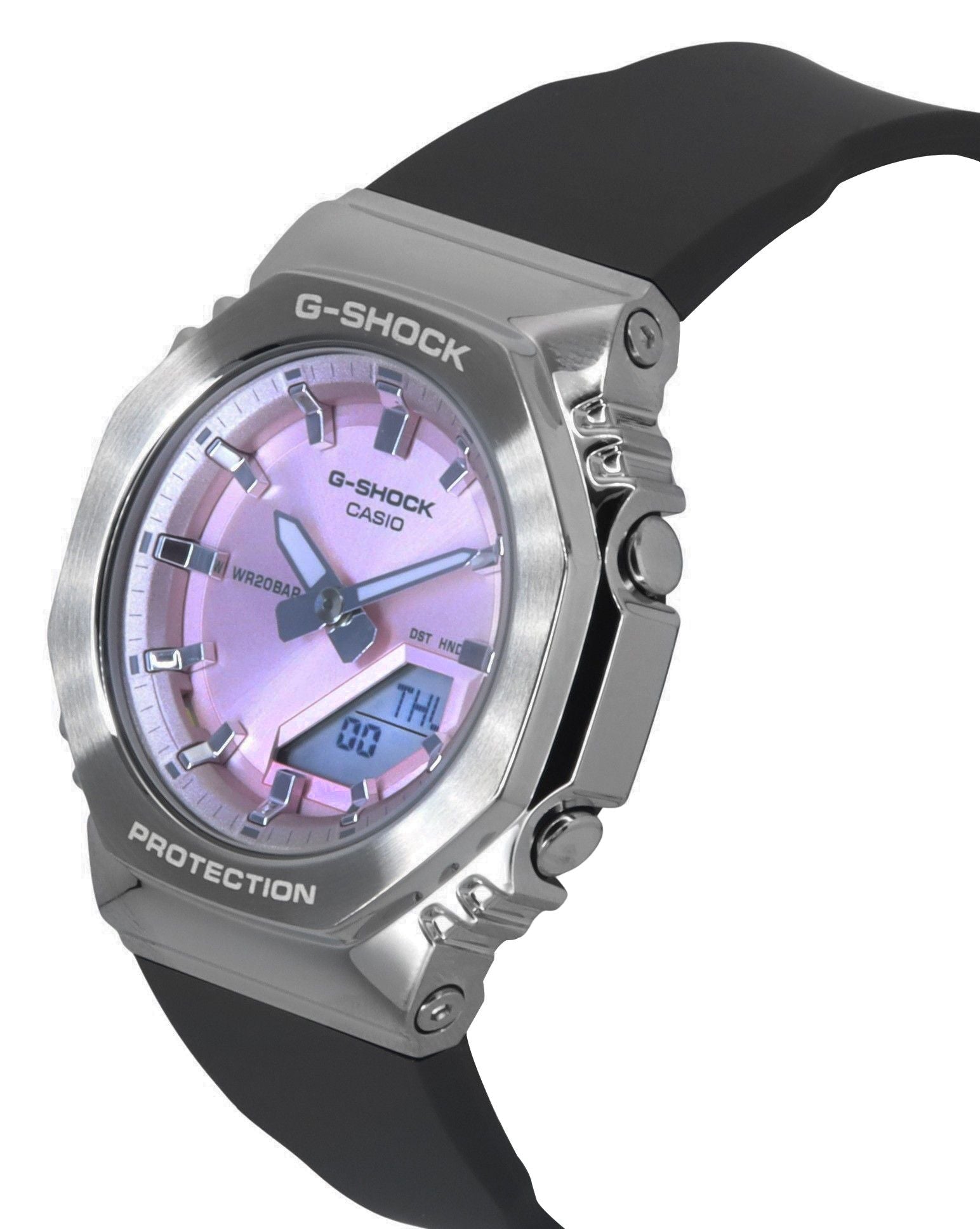 Casio G - Shock Analog Digital Bio - Based Resin Strap Pink Dial Quartz GM - S2110 - 4A 200M Women's Watch - Prestige Stones