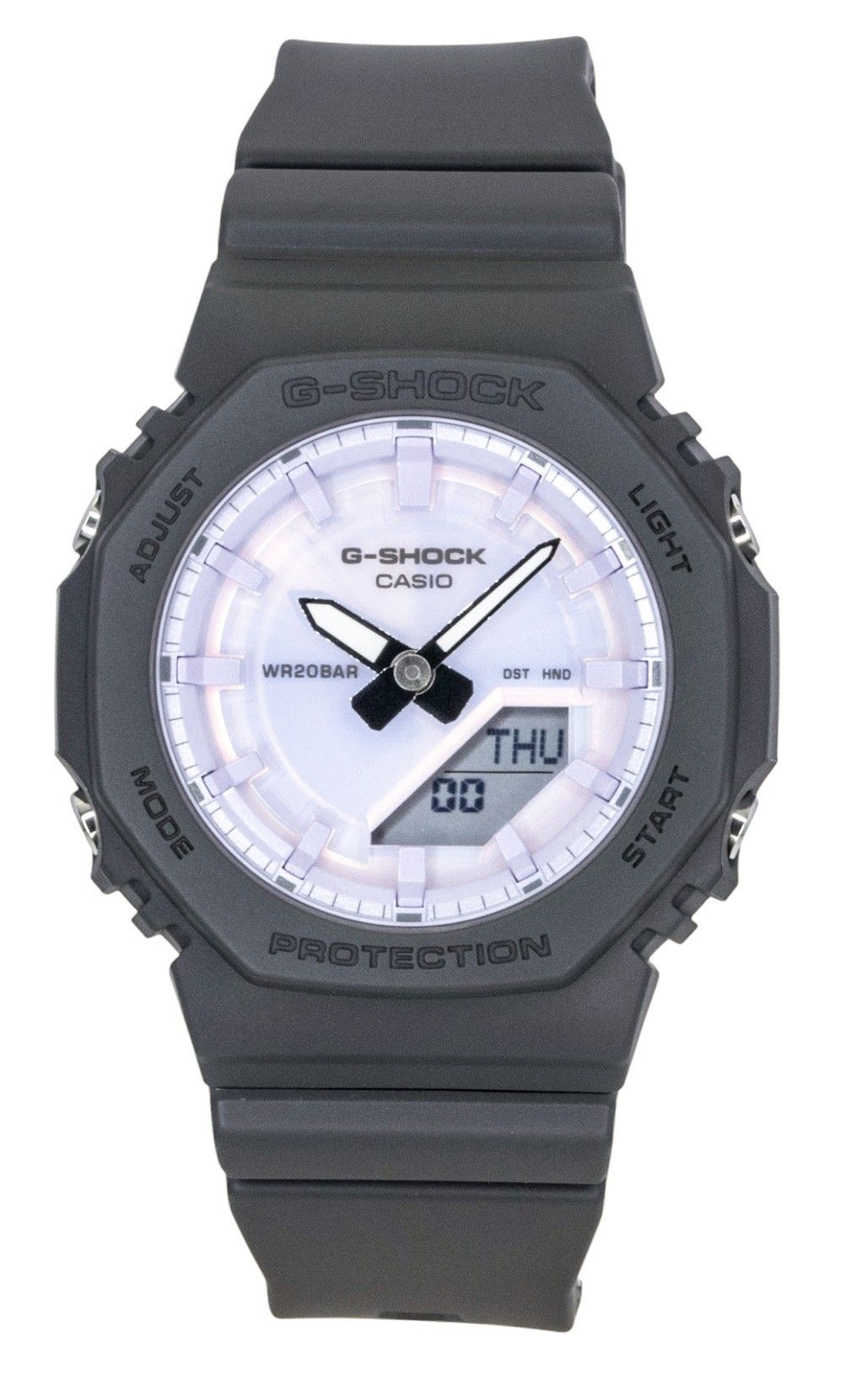 Casio G - Shock Analog Digital Bio - Based Resin Strap Purple Dial Quartz GMA - P2100PC - 1A 200M Women's Watch - Prestige Stones