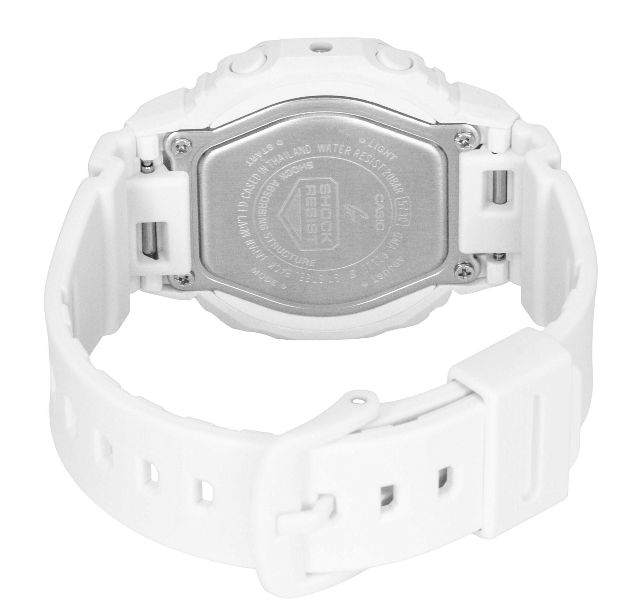 Casio G - Shock Analog Digital Bio - Based Resin Strap White Dial Quartz GMA - P2110 - 7A 200M Women's Watch - Prestige Stones