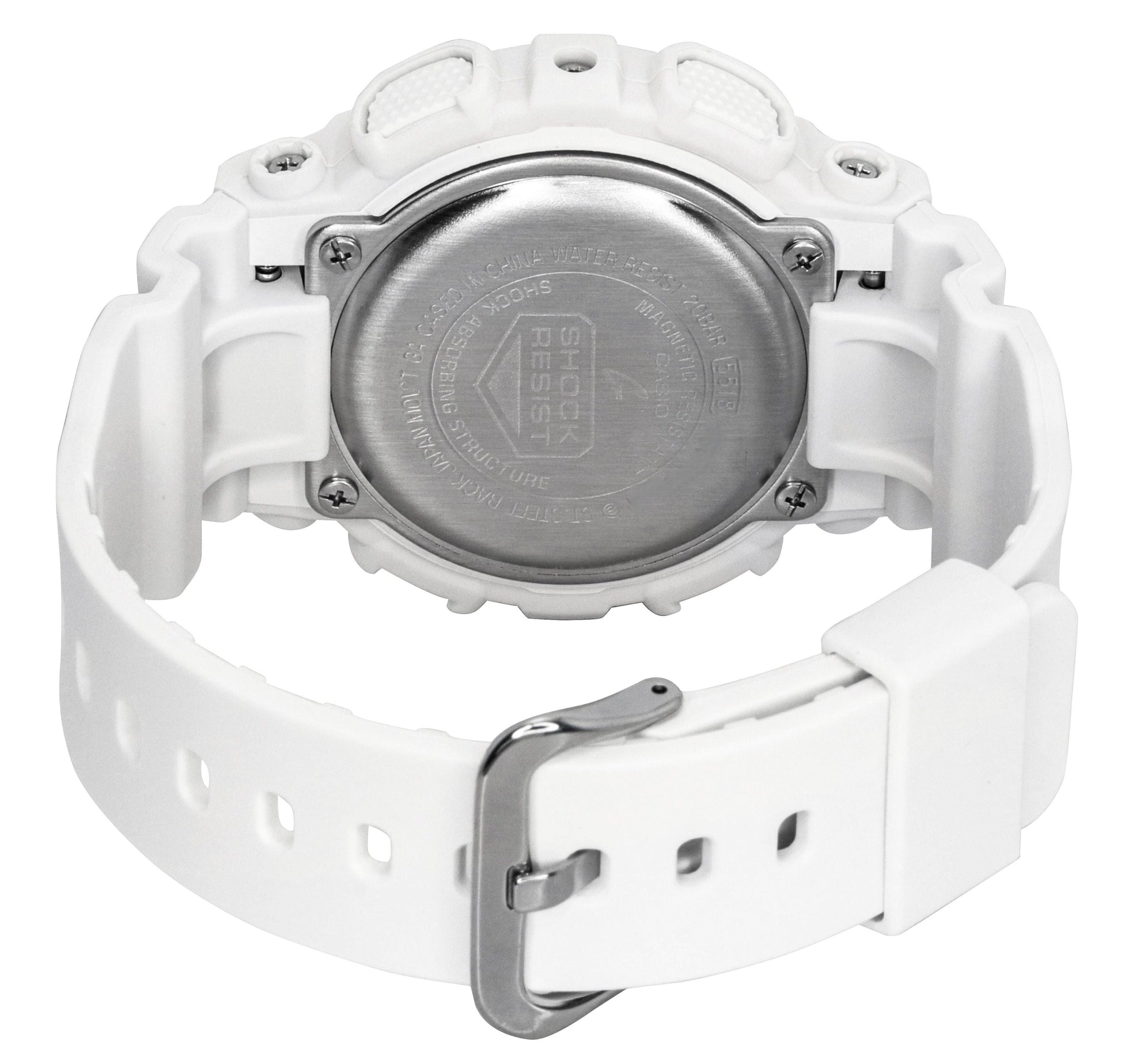 Casio G - Shock Analog Digital Bio - Based Resin White Dial Quartz GMA - S120SA - 7A1 200M Women's Watch - Prestige Stones