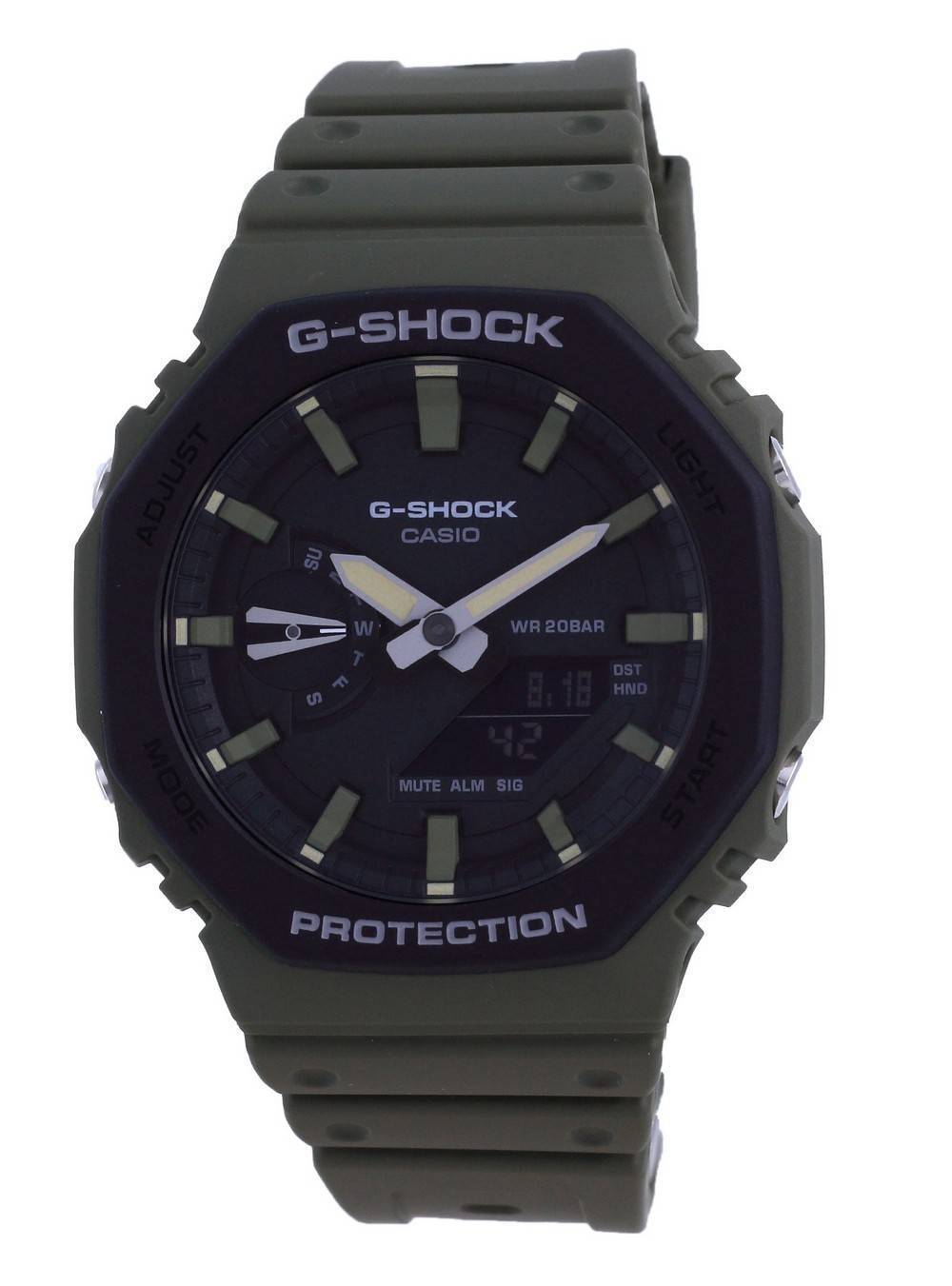 Casio G - Shock Analog Digital Carbon Core Guard GA - 2110SU - 3A GA2110SU - 3 200M Men's Watch - Prestige Stones