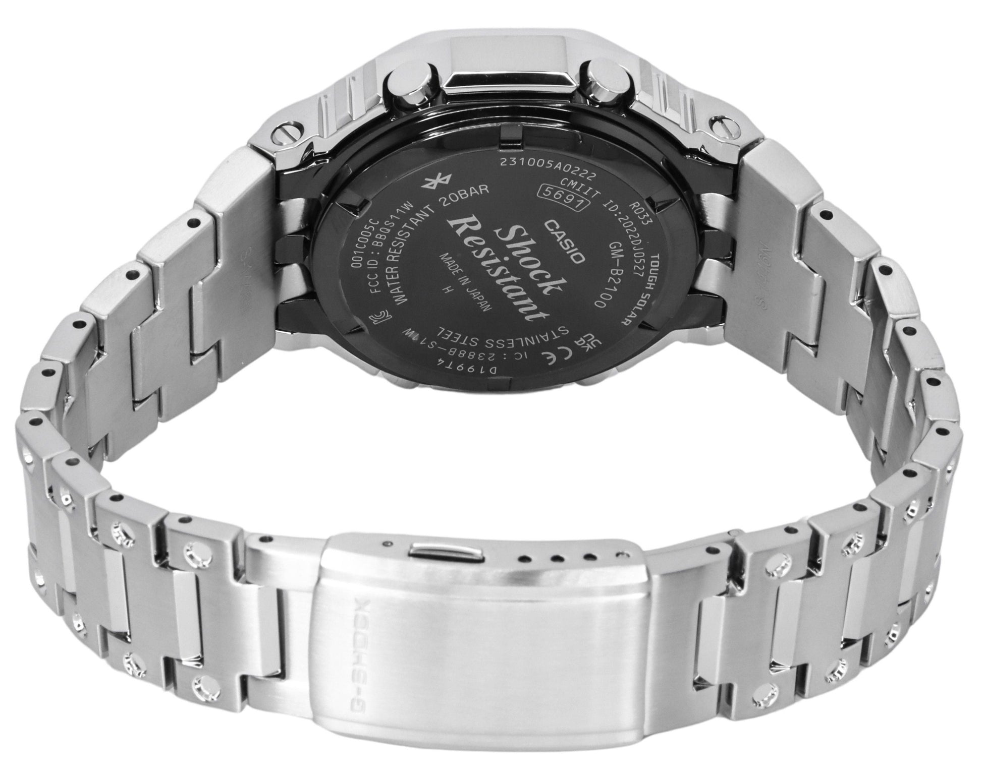 Casio G - Shock Analog Digital Full Metal Black Dial Solar GM - B2100D - 1A 200M Men's Watch - Prestige Stones